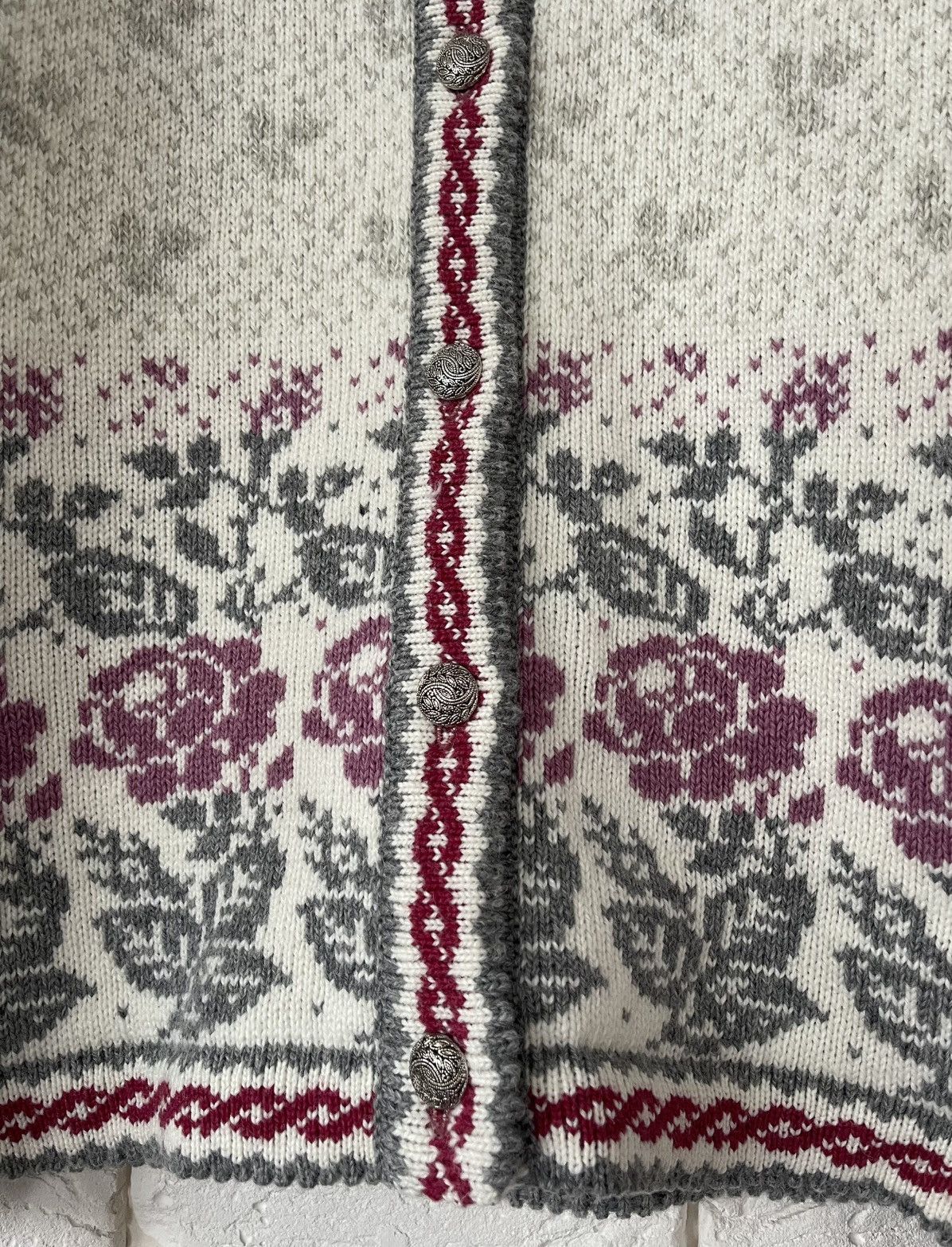 Vintage Longa Liisa Estonia Wool Cardigan Sweater Women's Size S Size S / US 4 / IT 40 - 4 Thumbnail