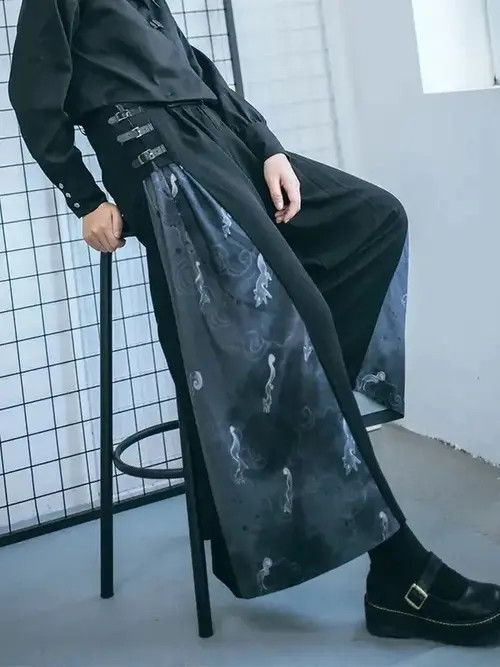 Japanese Brand × Vintage Vintage High Waist Print Wide Leg Pants Fashion New Size 30" / US 8 / IT 44 - 2 Thumbnail