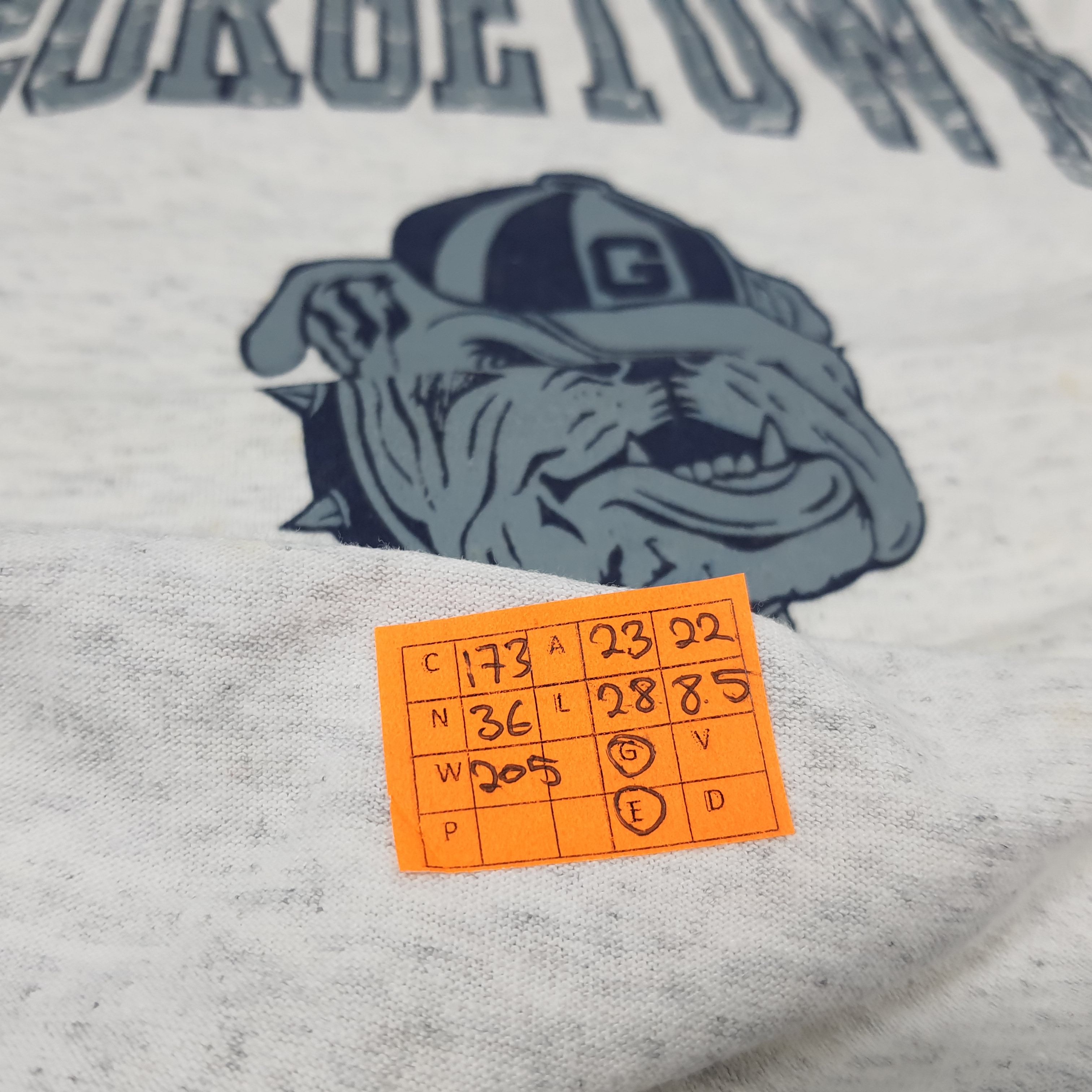 Vintage Vintage GEORGETOWN Hoyas Football NFL Sports Raglan T-shirt Size US XL / EU 56 / 4 - 8 Thumbnail
