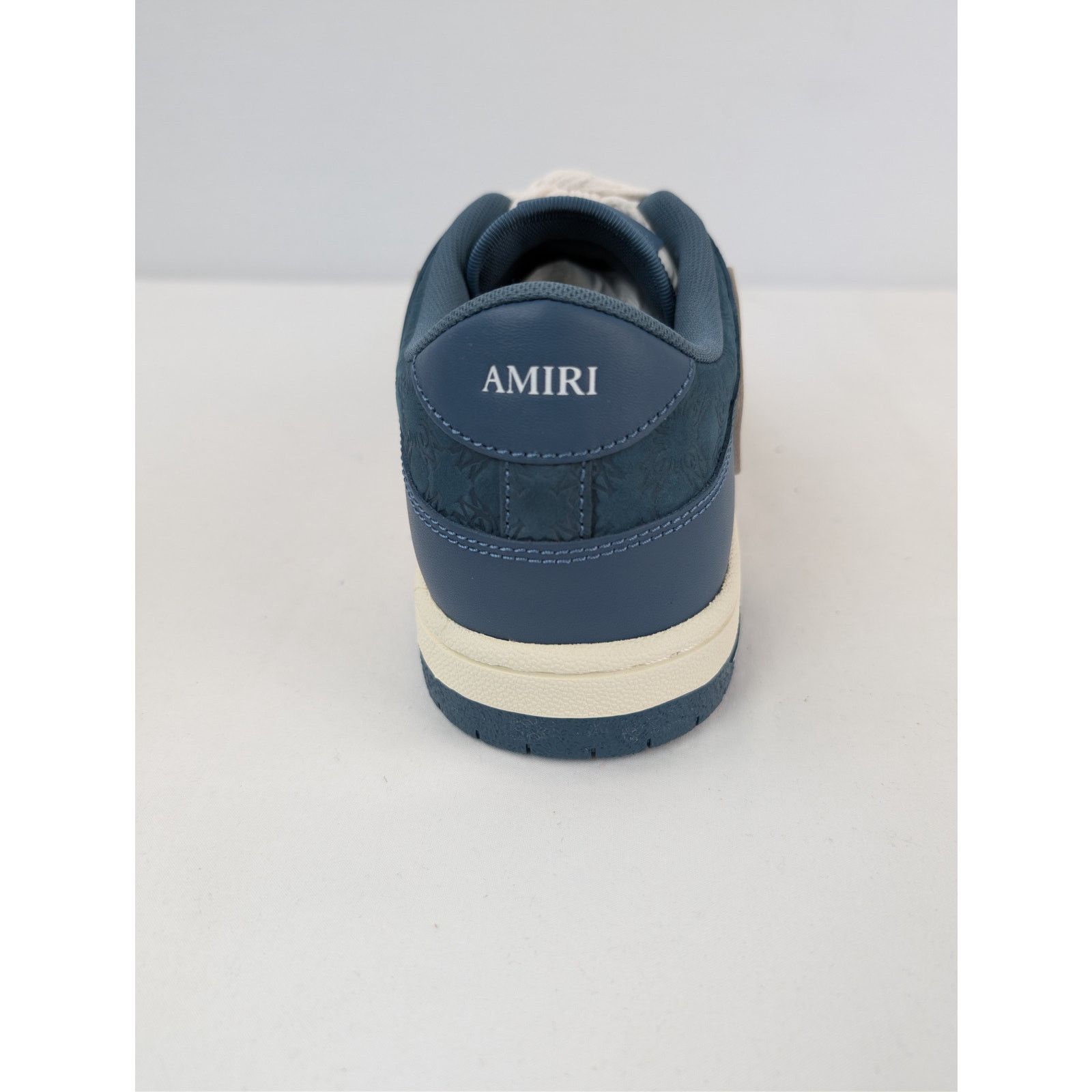 Amiri o1rshd1 Debossed MA Quad Skel Low-Top Sneakers Vintage Blue Size US 11 / EU 44 - 16 Thumbnail