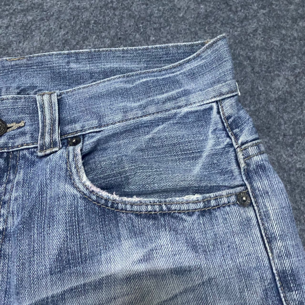 If Six Was Nine Origin Jeans Patchwork Japanese Brand Flare Denim Size US 30 / EU 46 - 4 Thumbnail