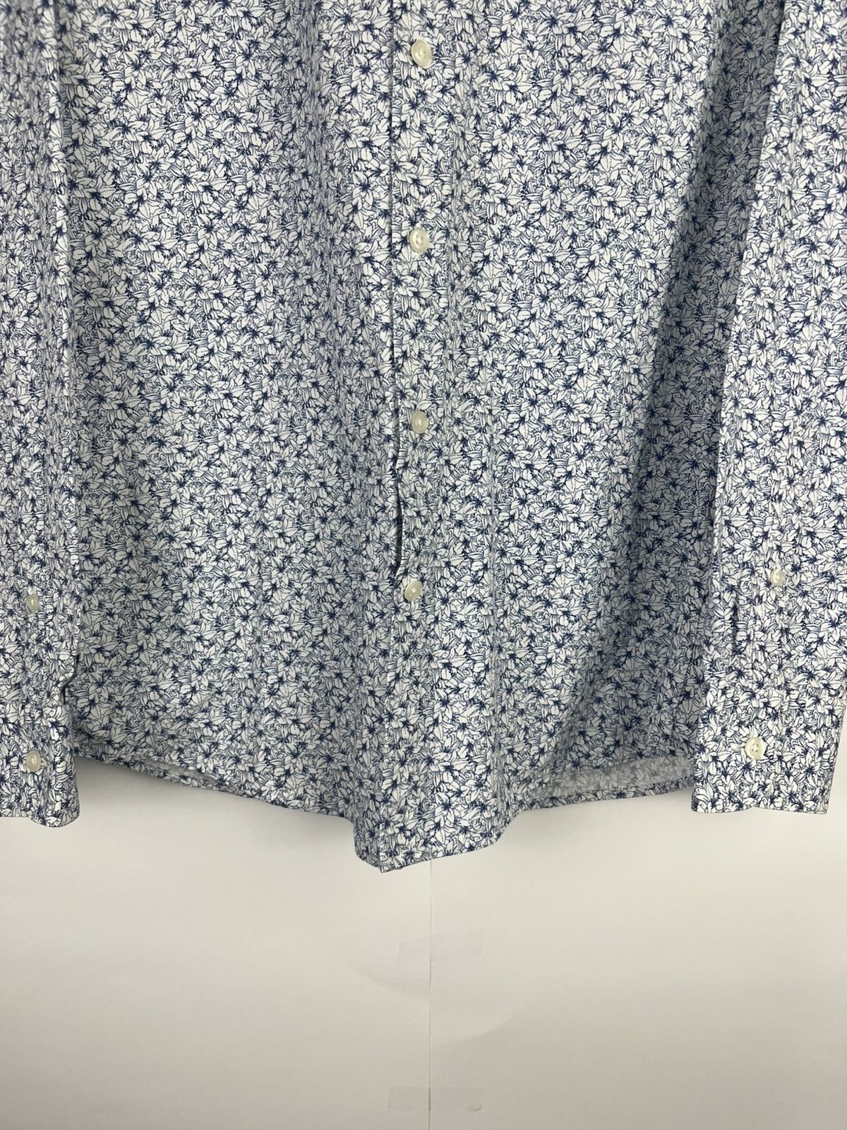 Reiss Reiss Luxury Floral Cotton Long Sleeve Shirt Button Up Size US M / EU 48-50 / 2 - 4 Thumbnail