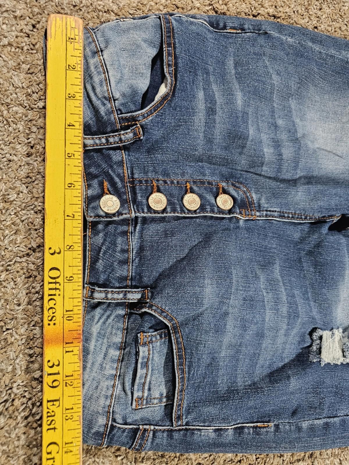 Designer Surprise Surprise Destroyed Jeans Button Fly M APPROX 28x27 Size 32" / US 10 / IT 46 - 4 Thumbnail