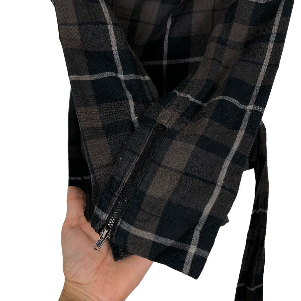 Japanese Brand 🔥90’s Bondage Parachute Biker Jacket Diesel Femme Tartan Size S / US 4 / IT 40 - 10 Thumbnail