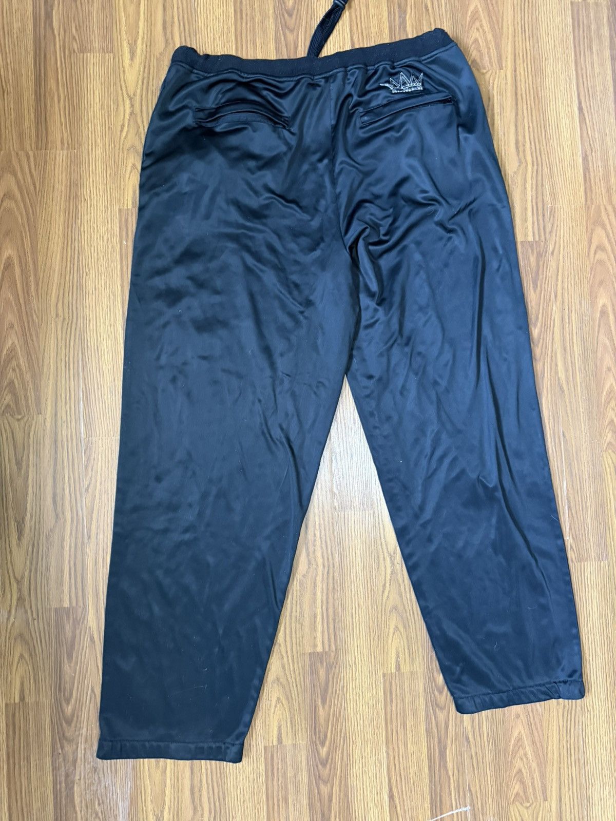Pelle Pelle VTG Pelle Pelle Black Satin Wide Leg y2k 3XL Size US 38 / EU 54 - 2 Thumbnail
