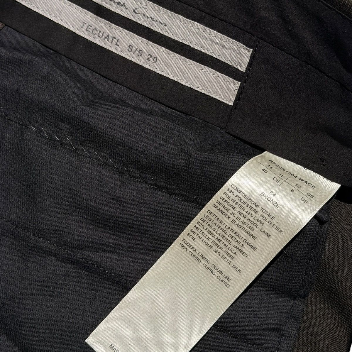 Rick Owens Austin Side stripe trouser Size US 32 / EU 48 - 3 Thumbnail