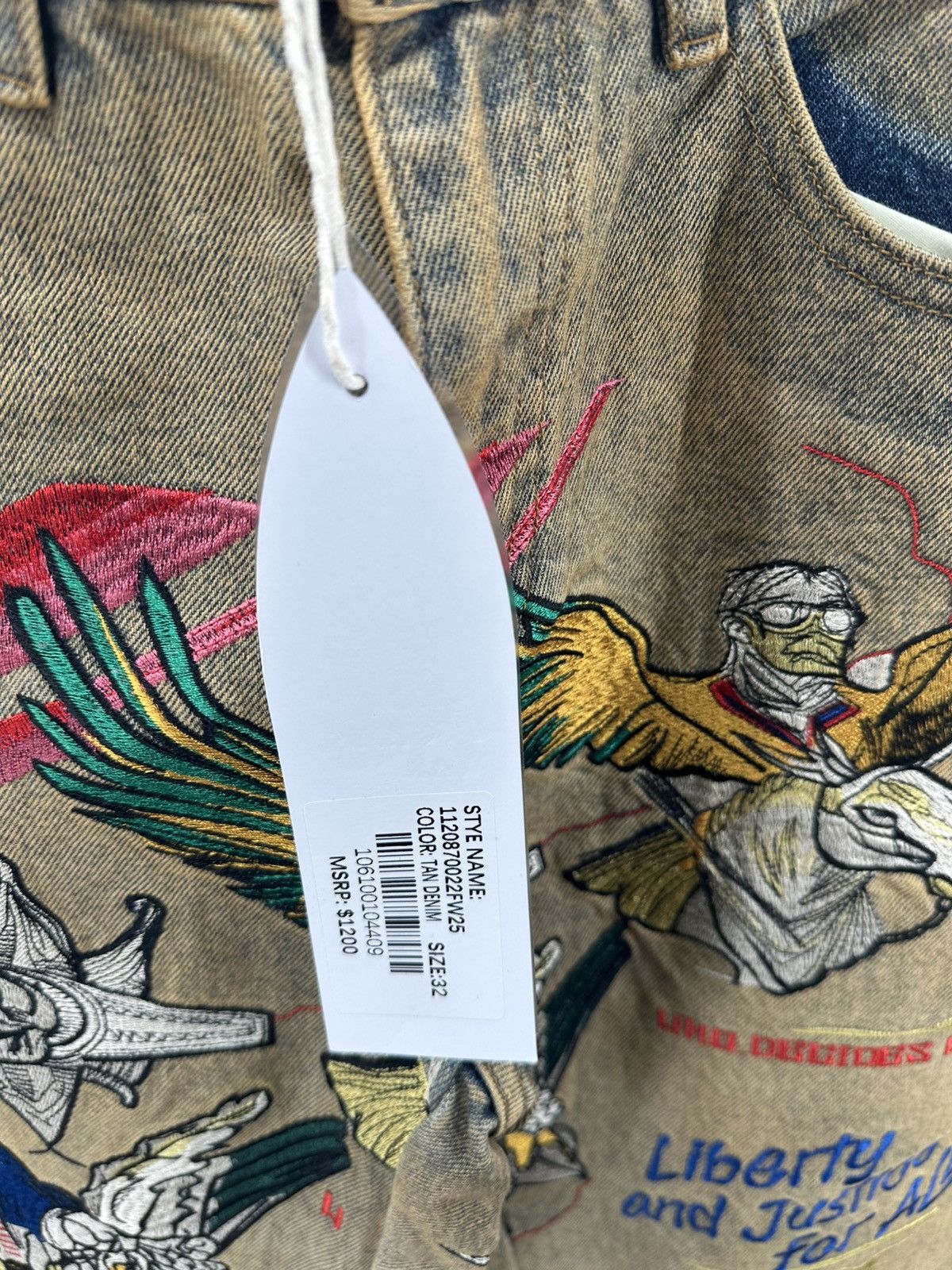 Who Decides War WHO DECIDES WAR Liberty Denim Jeans Size US 32 / EU 48 - 9 Thumbnail
