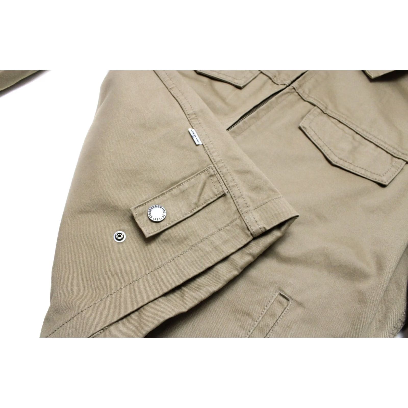 Levi's Levi's Jacket Mens SMALL Lightweight Full Zip Polo Collar Khaki Brown Size US S / EU 44-46 / 1 - 6 Thumbnail