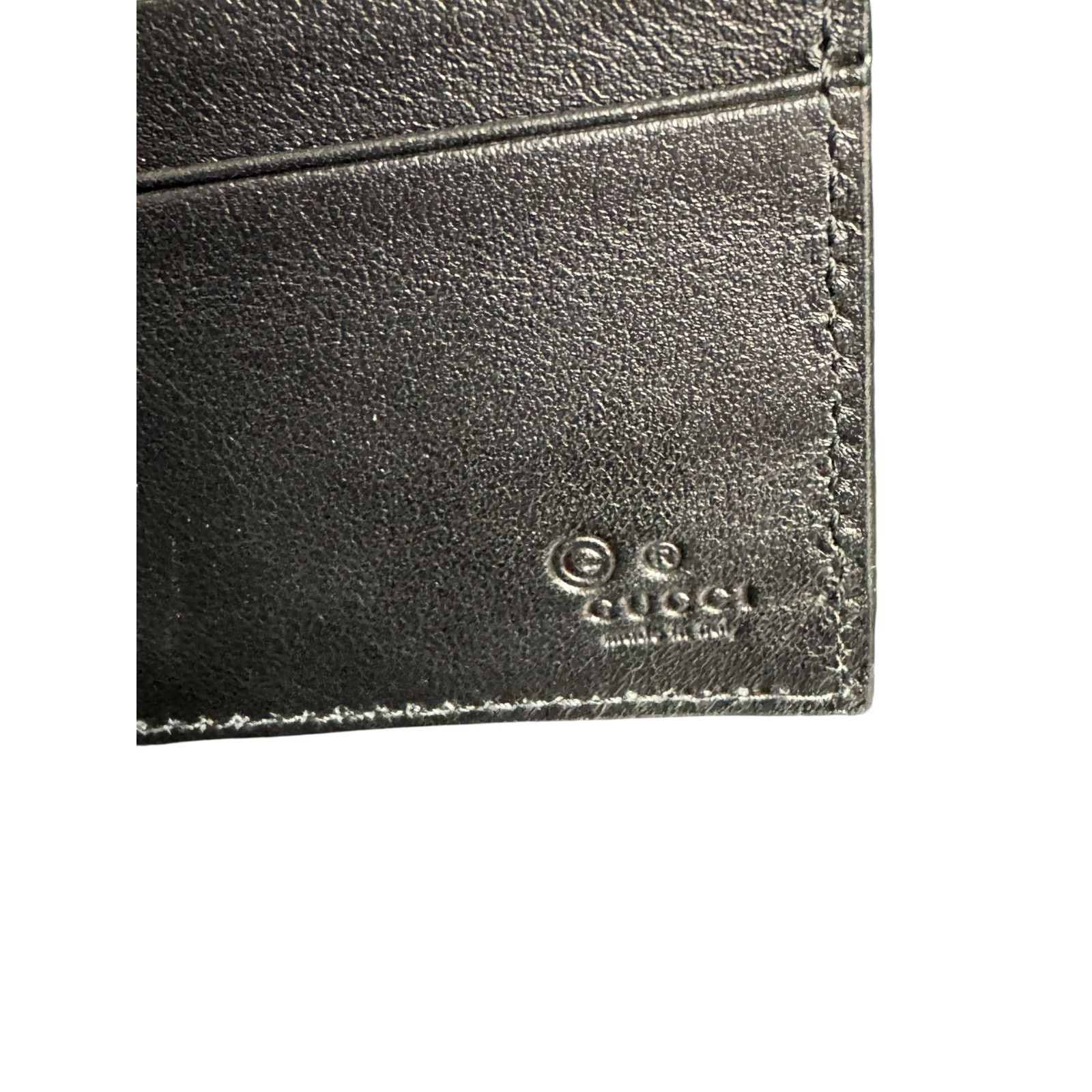 Gucci Gucci Microguccisima Leather Bifold Wallet in Black Size ONE SIZE - 5 Thumbnail