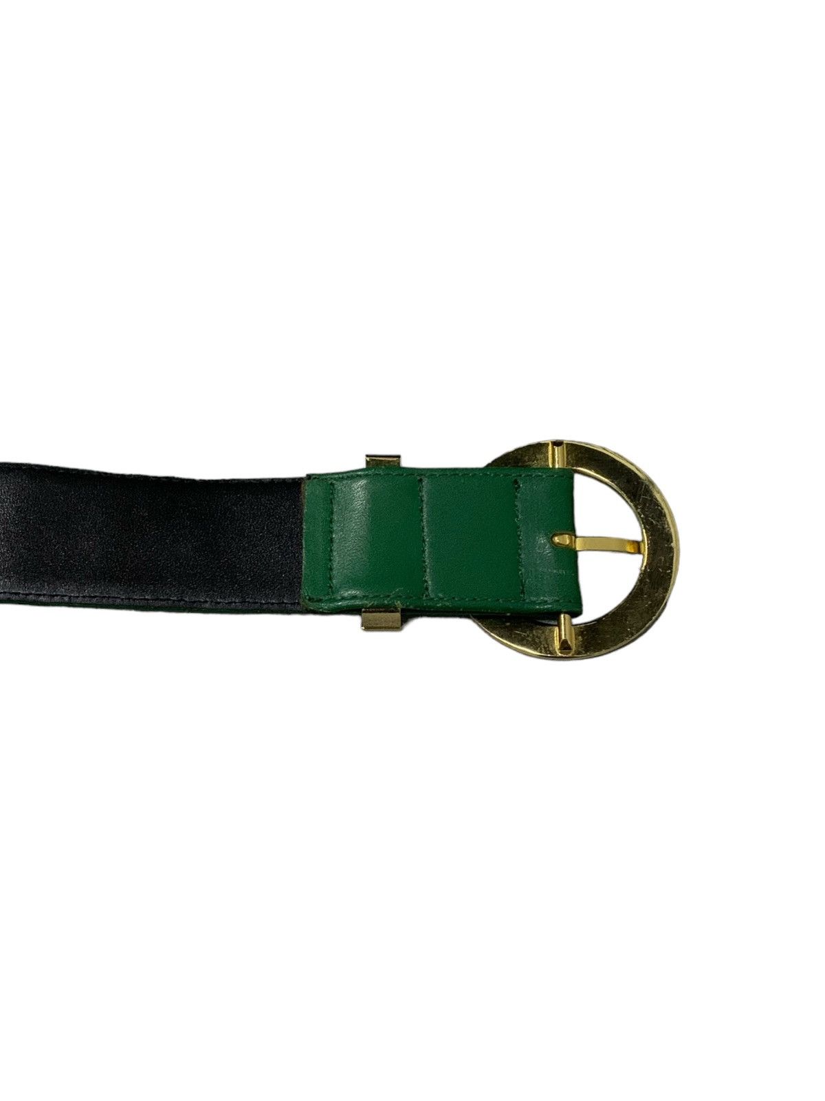 Valentino Valentino Garavani Oval Gold Pleated Leather Belt Size ONE SIZE - 6 Thumbnail