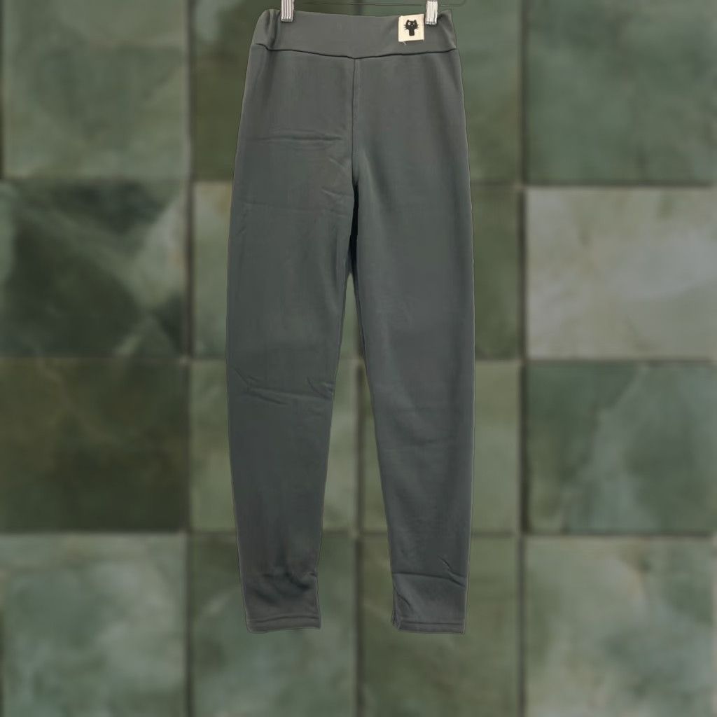 Vintage Black Fleece Lined Sweatpants Womens Adult Medium Logo Cat Pants Activewear Size 25" / US 0 / IT 36 - 1 Thumbnail
