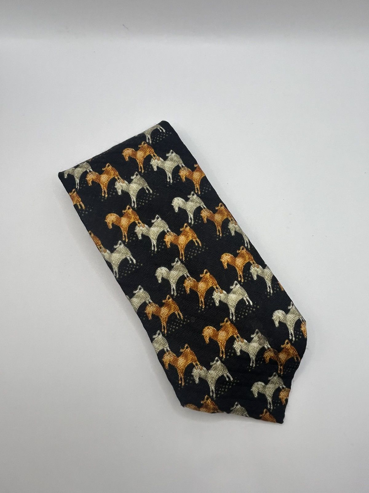 Givenchy Givenchy 100% silk Horse Print Tie Size ONE SIZE - 2 Thumbnail