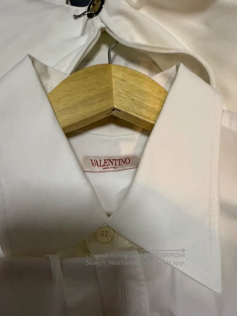 Valentino Valentino Pure white rose shirt Size US XXL / EU 58 / 5 - 4 Thumbnail