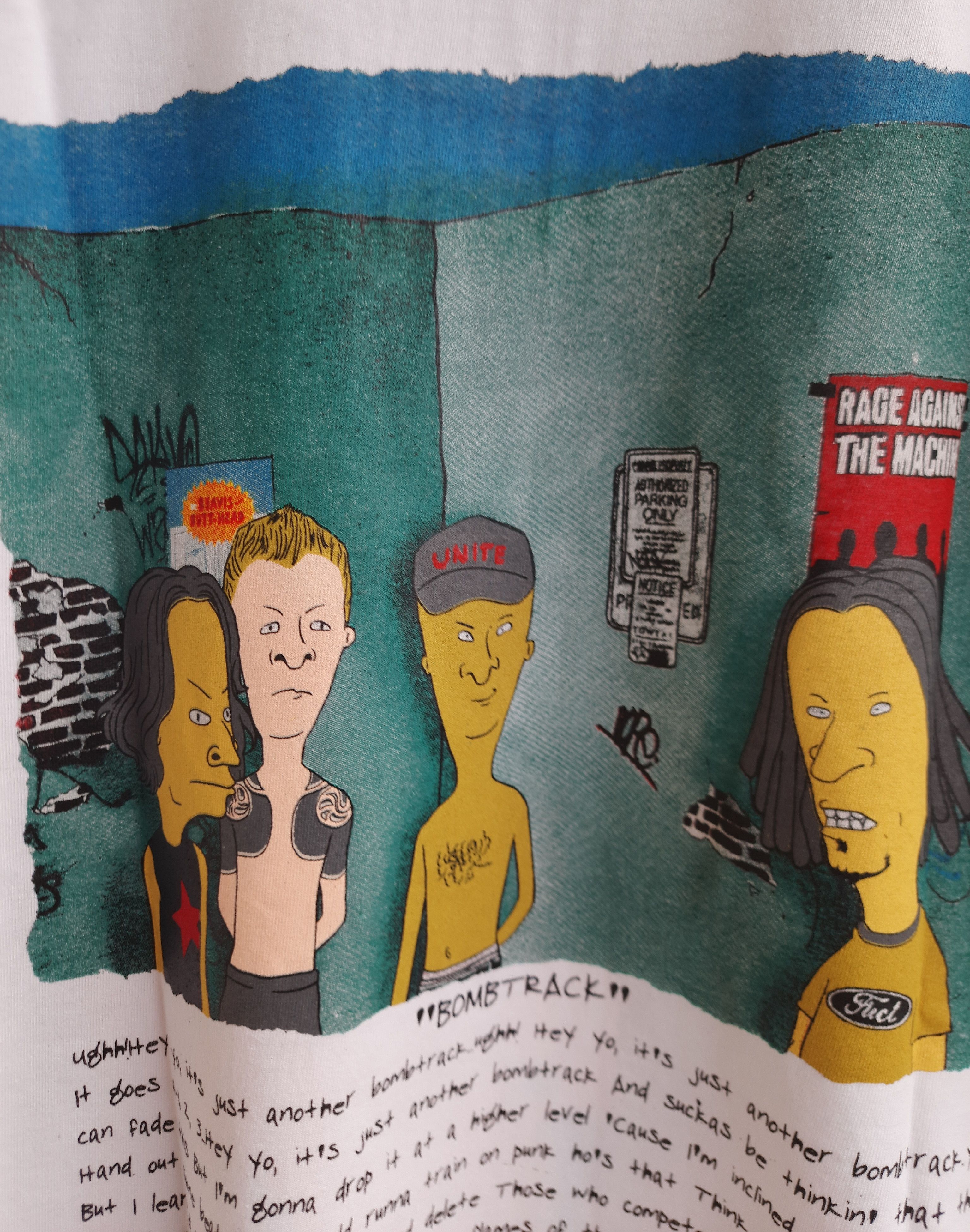 Band Tees Rage Against The Machine Beavis & Butthead Band T-Shirt Size US XL / EU 56 / 4 - 7 Thumbnail