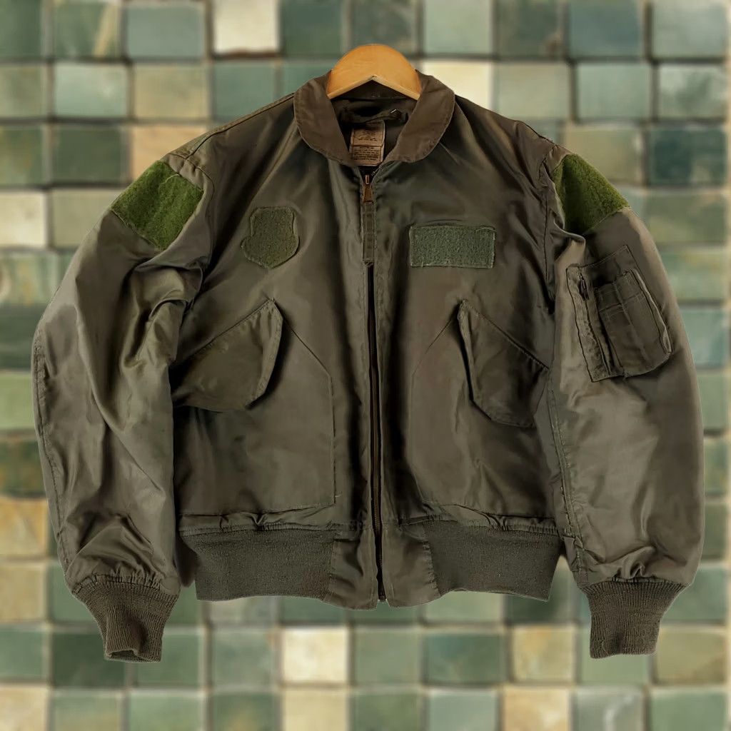 Alpha Industries Alpha Industries USAF Flyers Jacket 100% Nomex CWU-36/P Sage Green Bomber Jacket L Men Green Size US L / EU 52-54 / 3 - 1 Thumbnail
