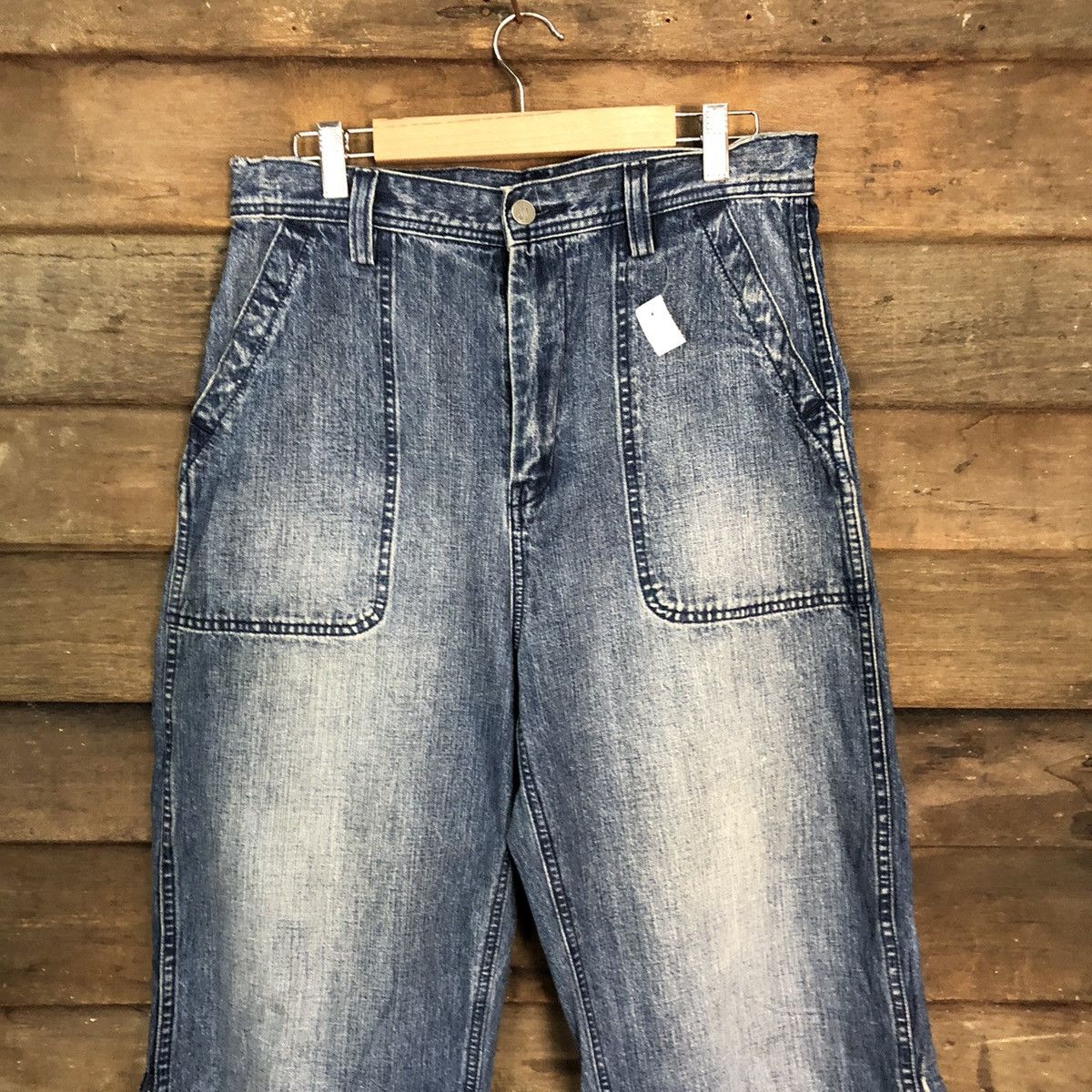 JW Anderson × Uniqlo Uniqlo X Jwanderson Blue Denim Pants #7380 Size US 28 / EU 44 - 8 Thumbnail