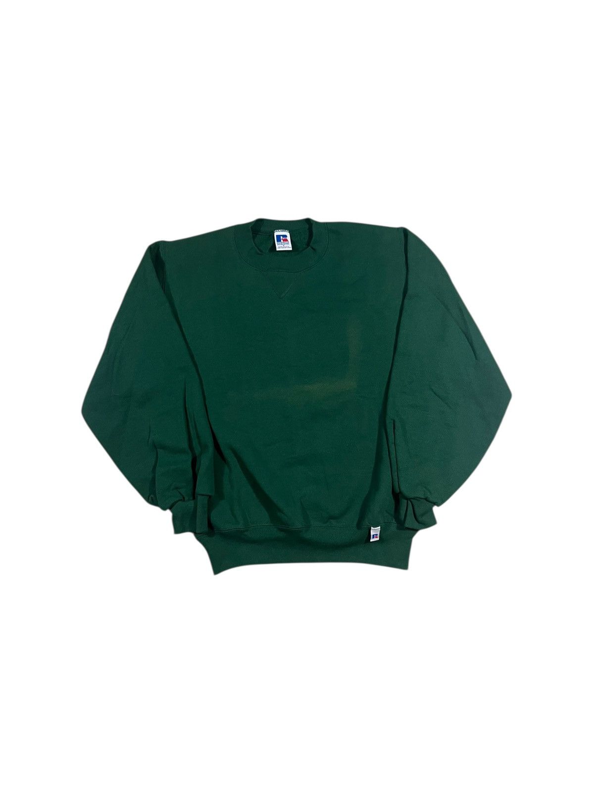 Russell Athletic Vintage 90s Russell Athletic Faded Green Crewneck Sweatshirt Size US S / EU 44-46 / 1 - 1 Thumbnail