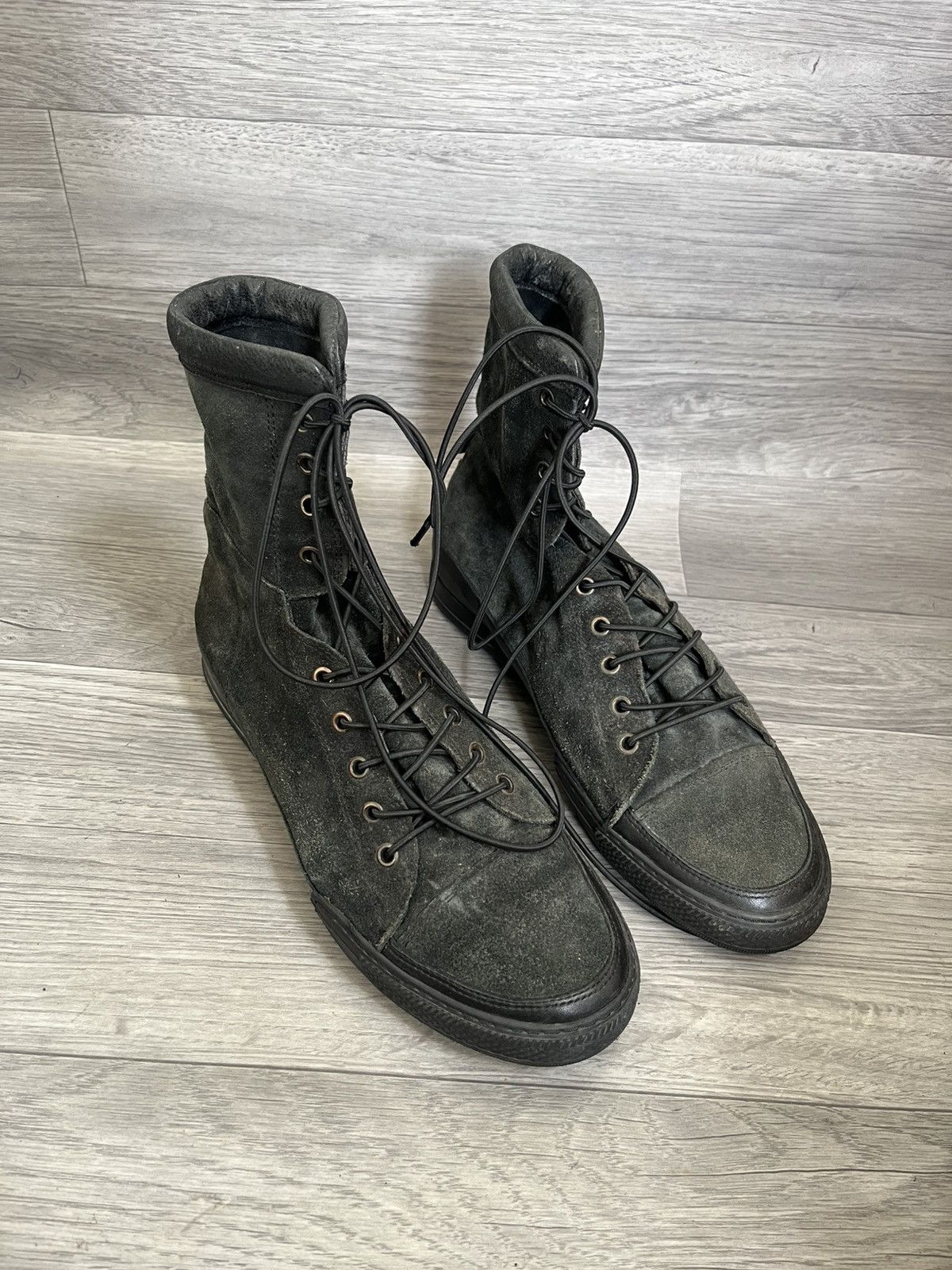 Marithe + Francois Girbaud Marithe + , 90s ann demeulemeester black suede boots sz42 Size US 9 / EU 42 - 6 Thumbnail