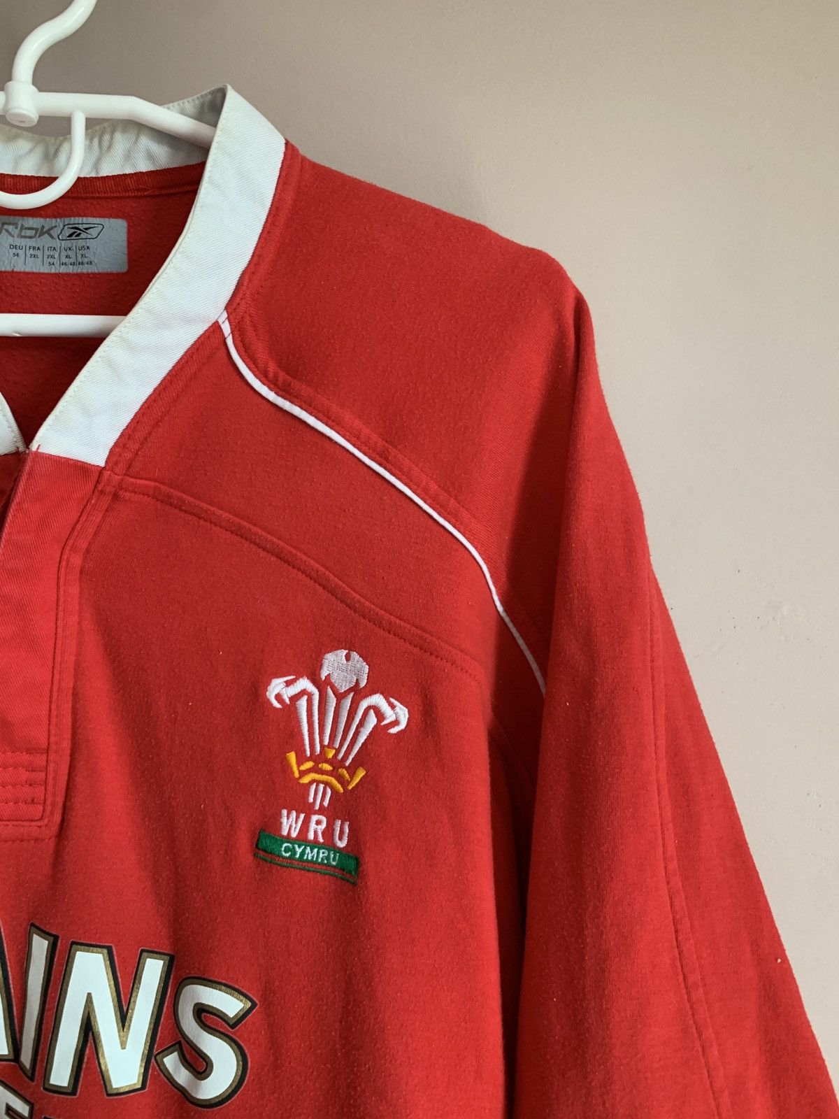 Reebok Wales 2005 Home Rugby Union Shirt Reebok Retro Jersey Sz XL Size US XL / EU 56 / 4 - 4 Thumbnail