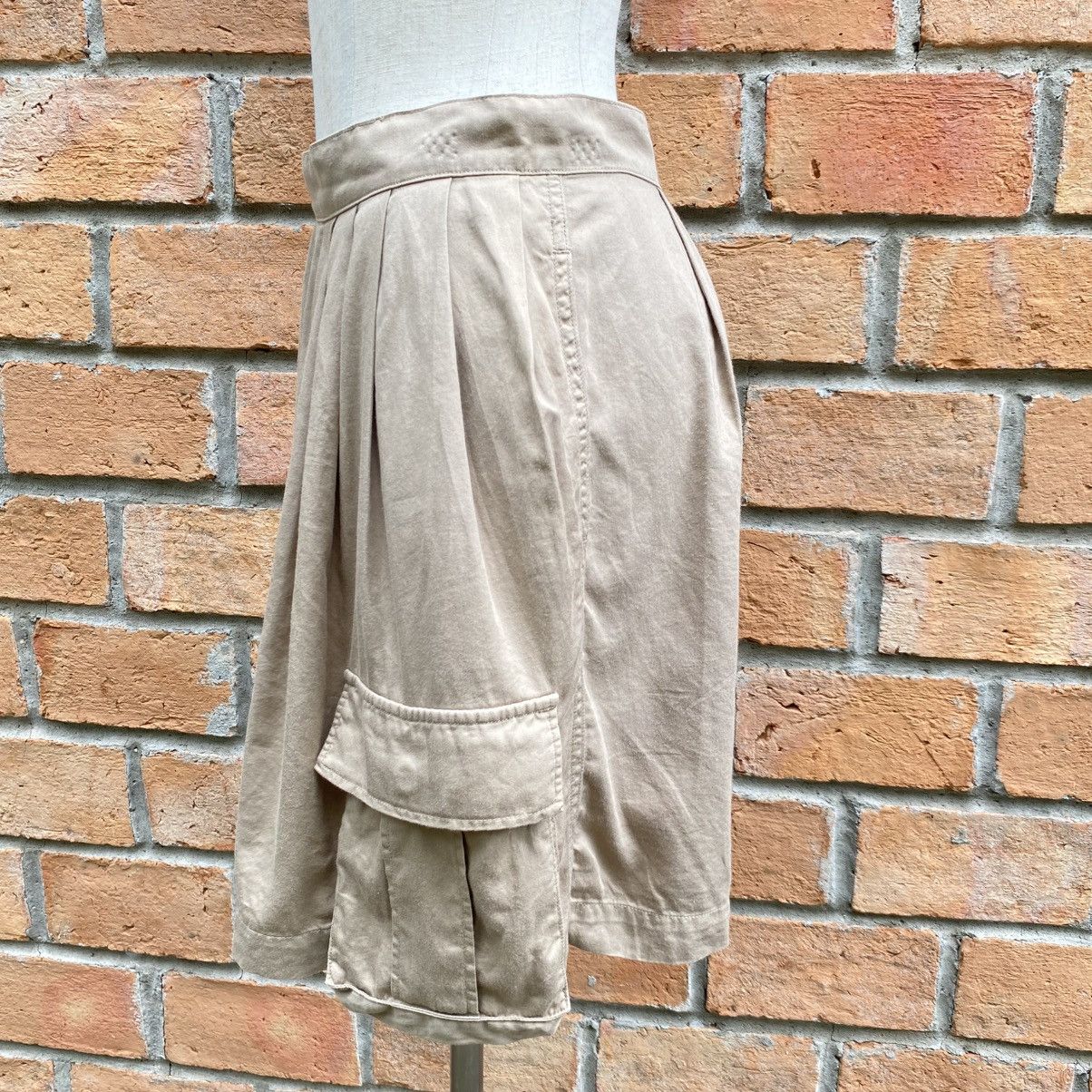 Zucca ZUCCA Beige Pleated Skirt with Side Pockets Size 27" / US 4 / IT 40 - 13 Thumbnail