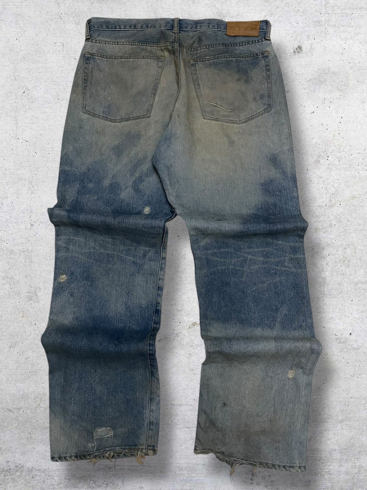 Swagger VINTAGE SWAGGER OG 90S JAPAN DESIGNER MUDWASH BAGGY DENIM Size US 35 - 9 Thumbnail