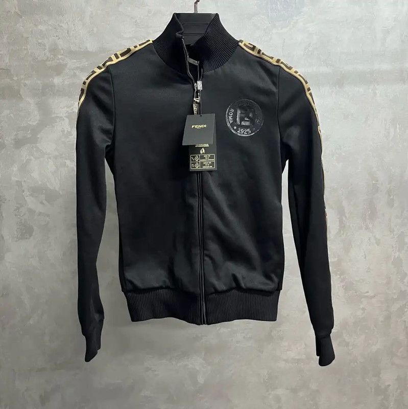 Fendi Fendi Black Cotton Men's Jacket 0089 Size US M / EU 48-50 / 2 - 1 Thumbnail
