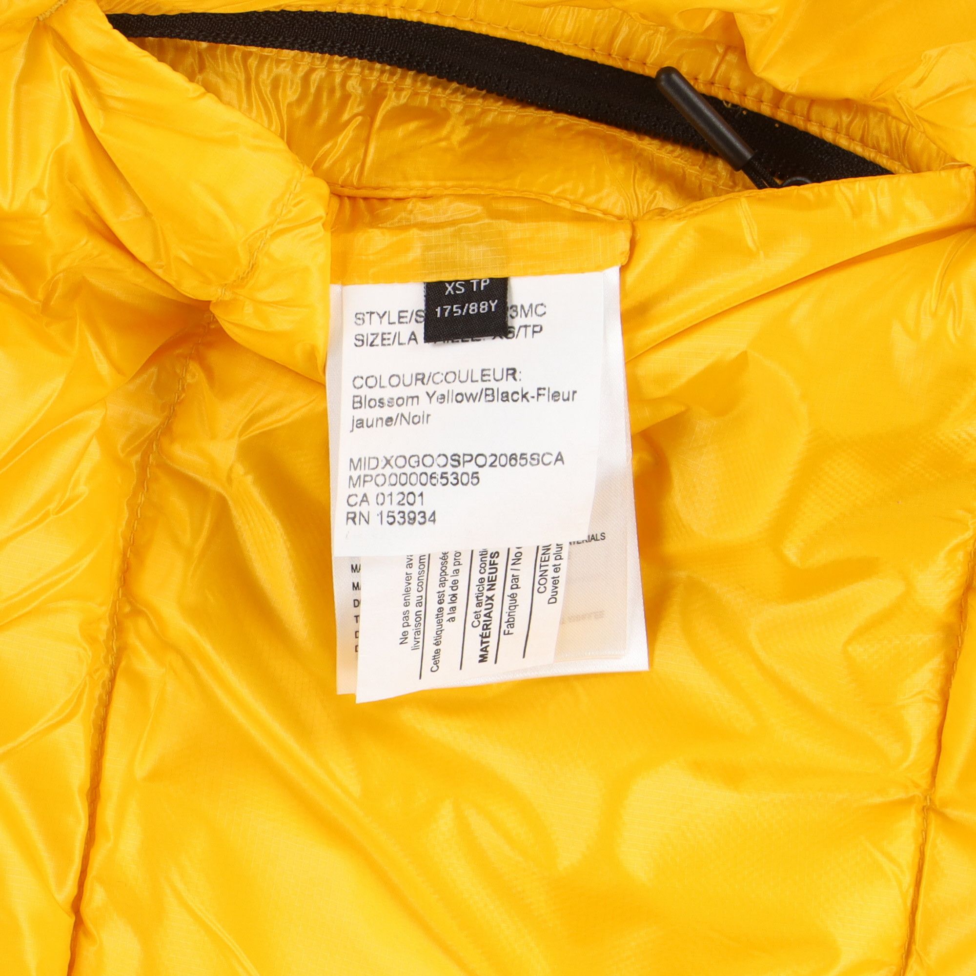 ANGEL CHEN × Canada Goose Black and Yellow Reversible Bayan Puffer Jacket Size US XS / EU 42 / 0 - 8 Thumbnail