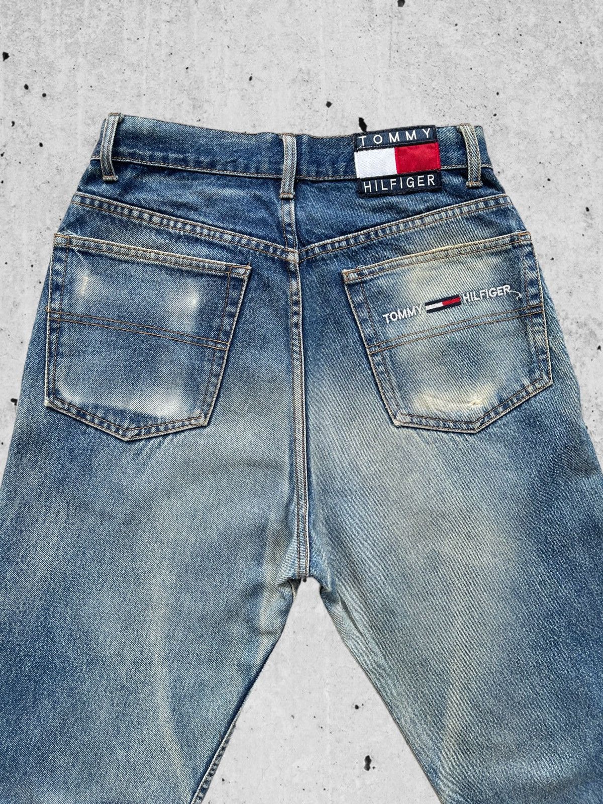 Tommy Hilfiger 🔥Tommy Hilfiger Distressed Denim W28 🔥 Size US 28 / EU 44 - 10 Thumbnail