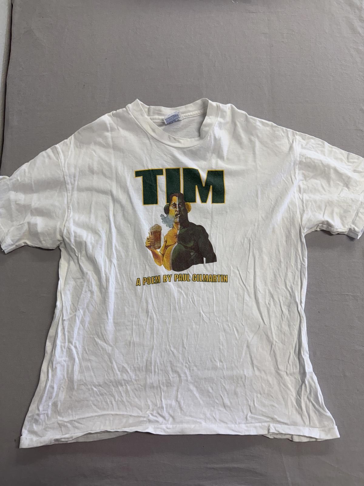 Hanes Vintage Green Bay Packers Fan Shirt Tim Poem Paul Gilmartin Size US XL / EU 56 / 4 - 1 Thumbnail