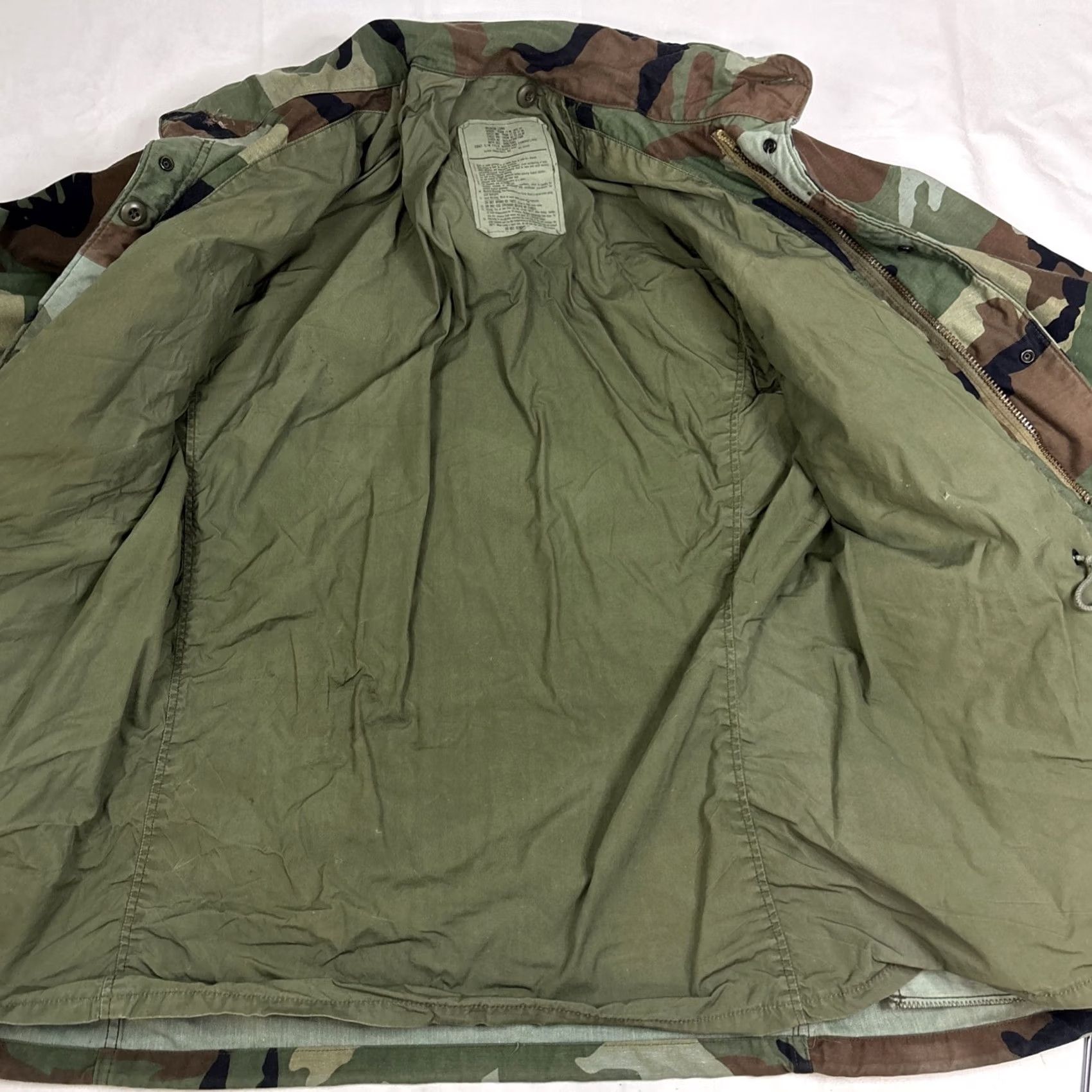 Alpha Industries Alpha Industries Jacket Full Zip Men's M Green Woodland Military Long Cotton Blend Jacket Size US M / EU 48-50 / 2 - 6 Thumbnail