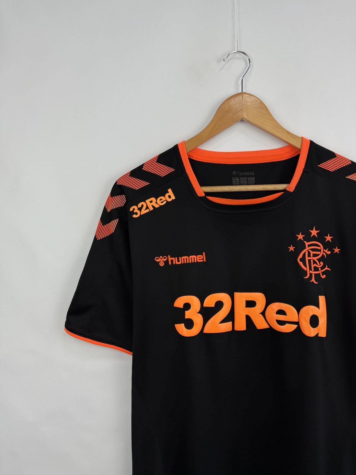Hummel 🏴󠁧󠁢󠁳󠁣󠁴󠁿 2019/20 Hummel Glasgow Rangers Home Jersey Rare Hype Retro Size US XL / EU 56 / 4 - 2 Thumbnail
