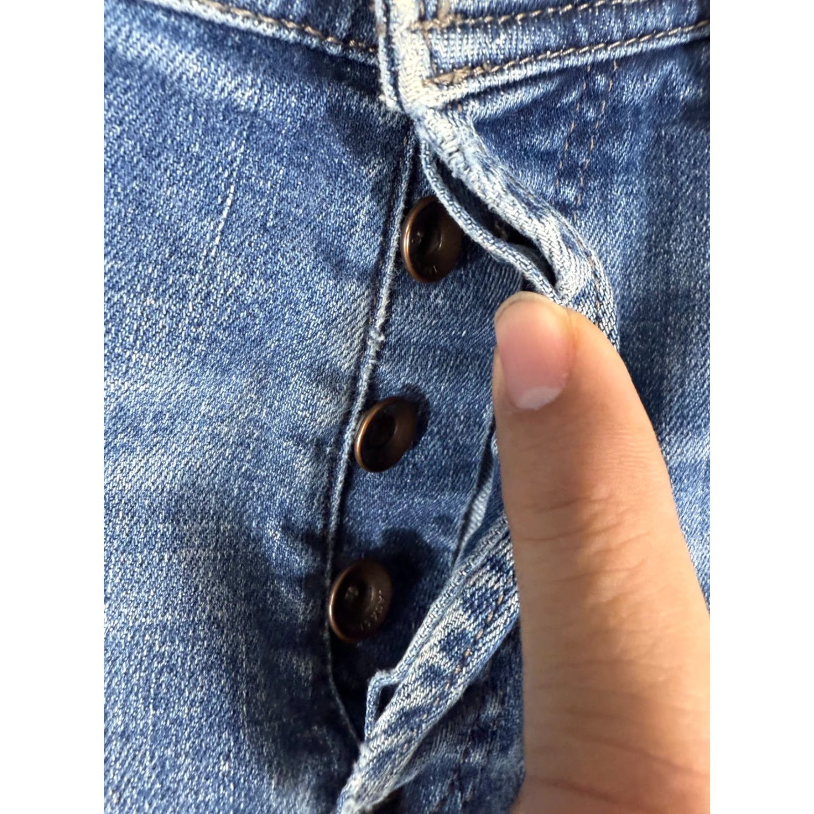 Jack & Jones Jack & Jones Jeans Mens 33/32 Blue Denim Slim Glenn Fit Button Fly Whisker Pockets Jeans Size US 33 - 5 Thumbnail