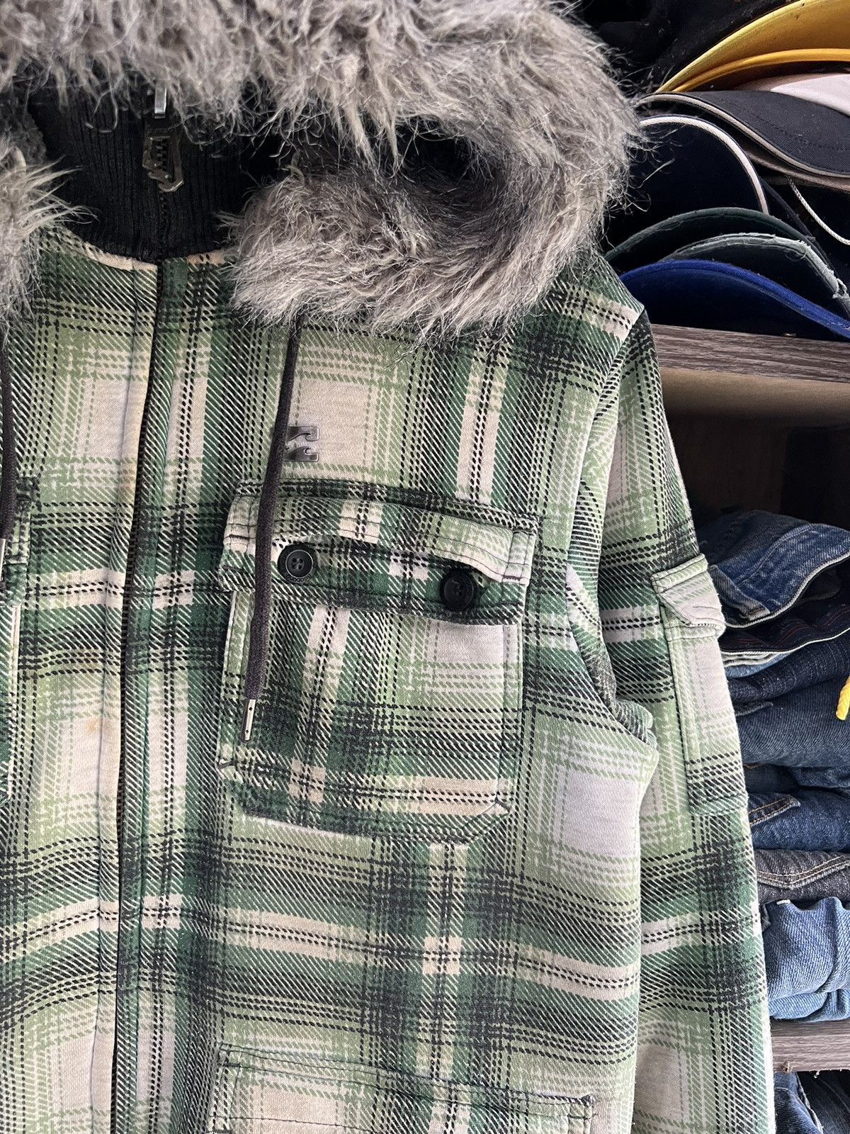 Billabong 🔥Vintage Billabong Plaid Sherpa Jacket Size US M / EU 48-50 / 2 - 5 Thumbnail