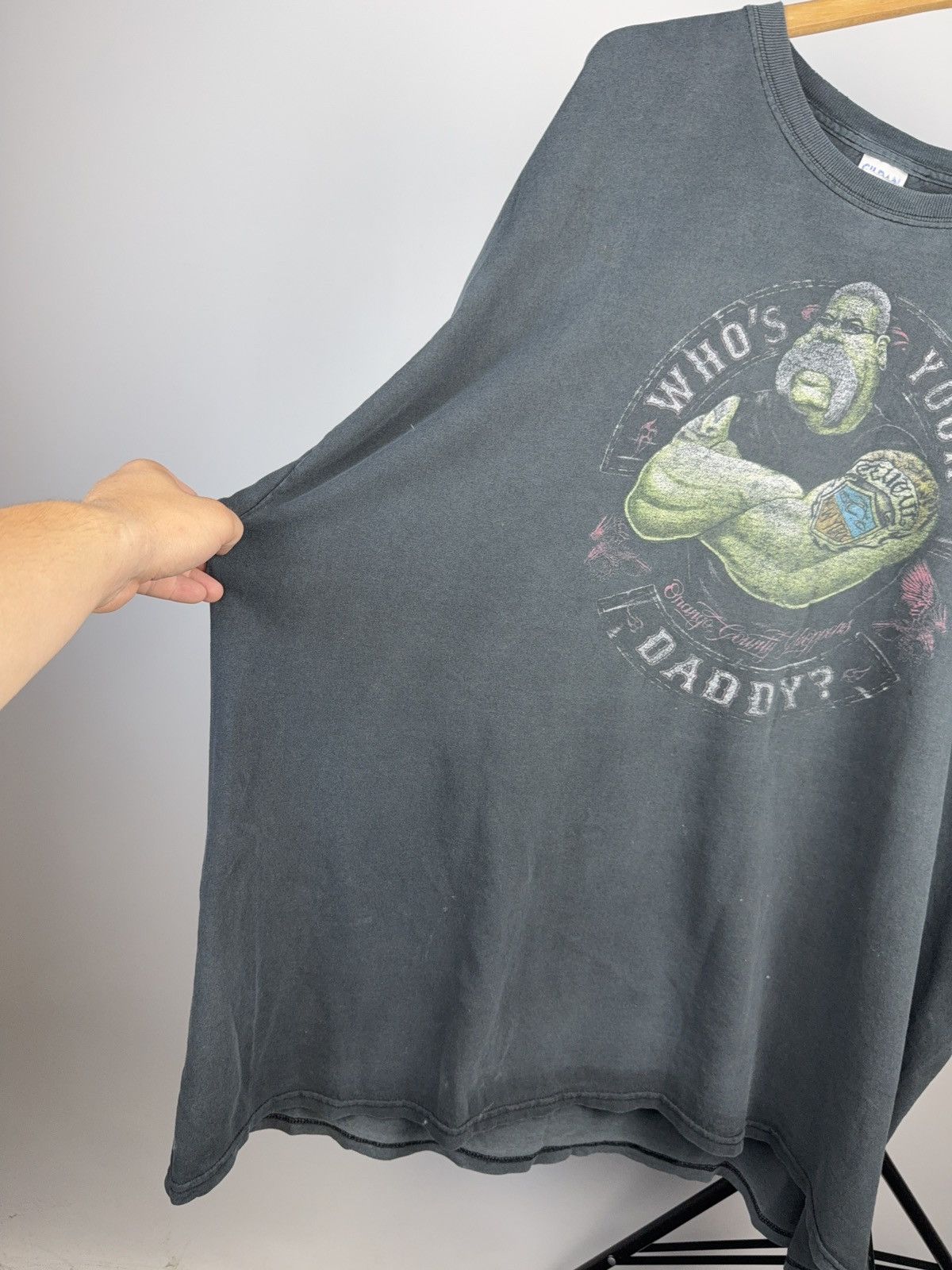 Harley Davidson 00s Who’s Your Daddy Hulk Tee Gildan 3XL Funny Graphic Size US XXL / EU 58 / 5 - 7 Thumbnail