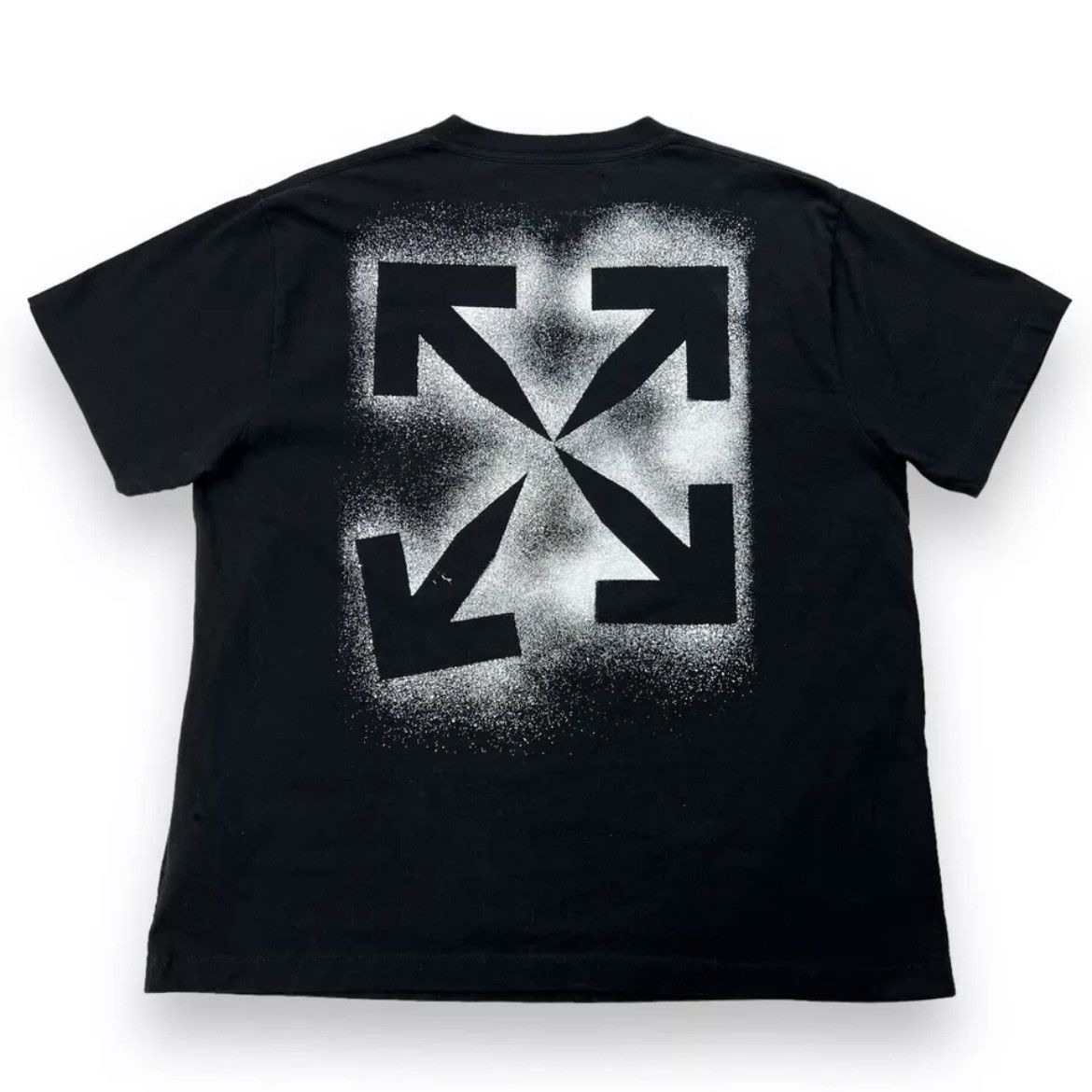 Off-White Off-White Stencil Arrows Black T Shirt Size US L / EU 52-54 / 3 - 3 Thumbnail