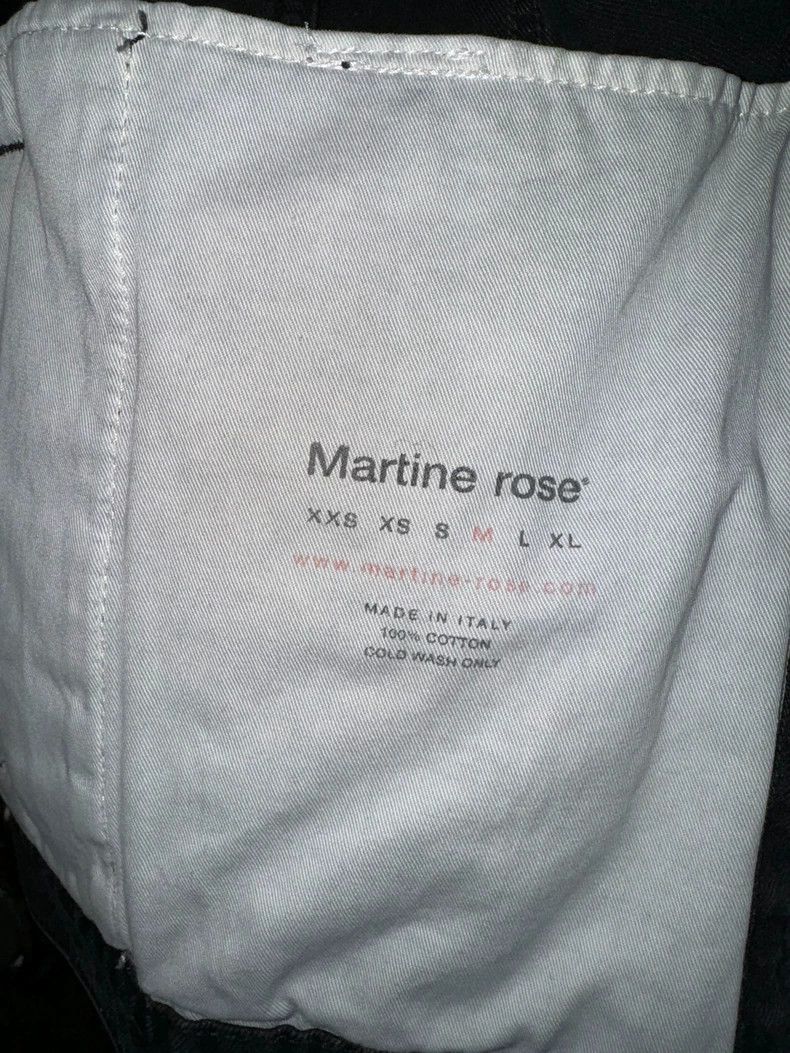 Martine Rose Martine Rose Black logo printed denim jacket Size US M / EU 48-50 / 2 - 3 Thumbnail