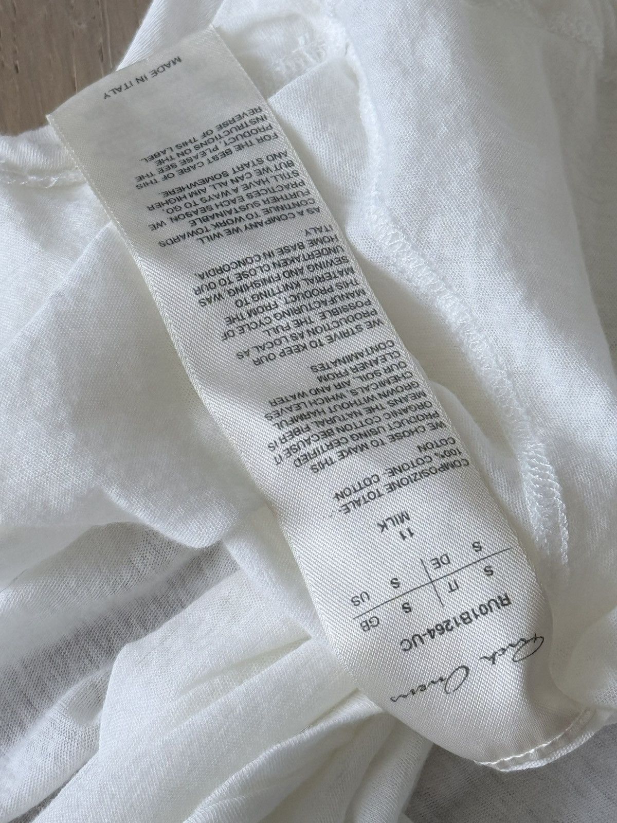 Rick Owens Fogachine ss2022 t shirt white asymmetric Size US S / EU 44-46 / 1 - 7 Thumbnail