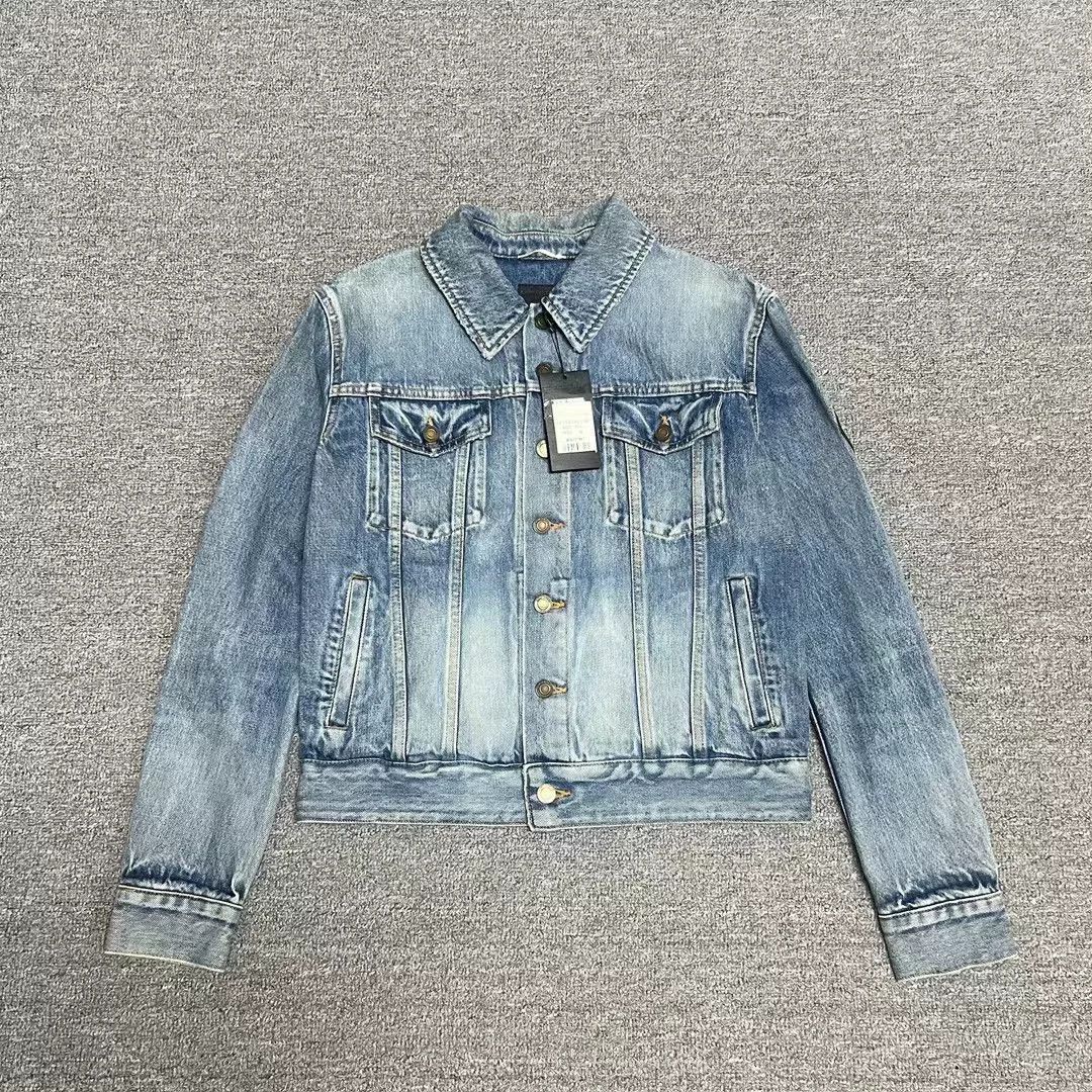 Saint Laurent Paris Saint Laurent SLP Washed Denim Jacket Size US S / EU 44-46 / 1 - 1 Thumbnail