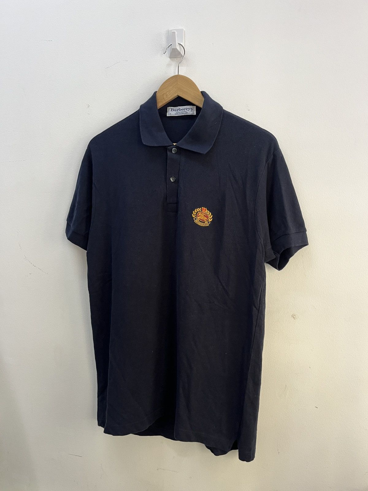 Burberry × Vintage Vintage Burberry Crest Logo Polo Size US M / EU 48-50 / 2 - 2 Thumbnail