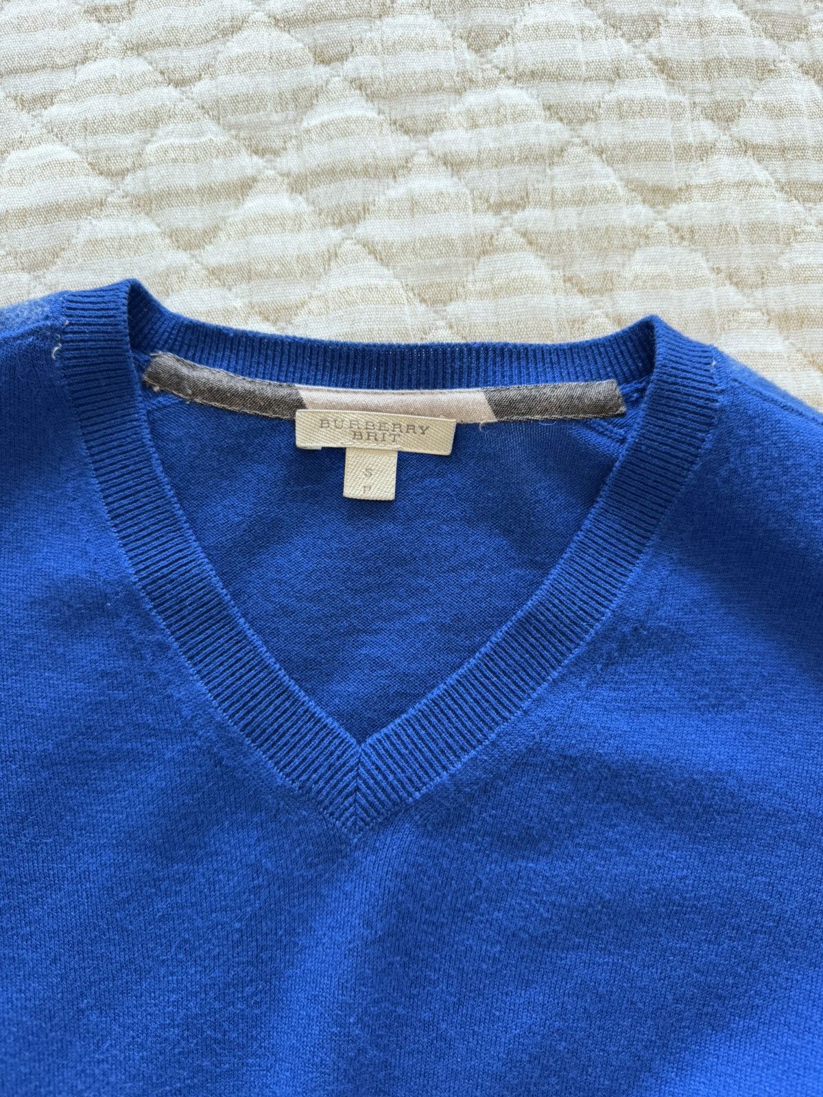 Burberry Burberry shoulder check patch cashmere sweater size S Size US S / EU 44-46 / 1 - 3 Thumbnail