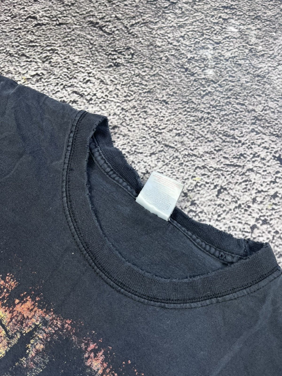 Band Tees In Flames Trashed Vintage Travis Scott Style Band Tee Size US XL / EU 56 / 4 - 10 Thumbnail