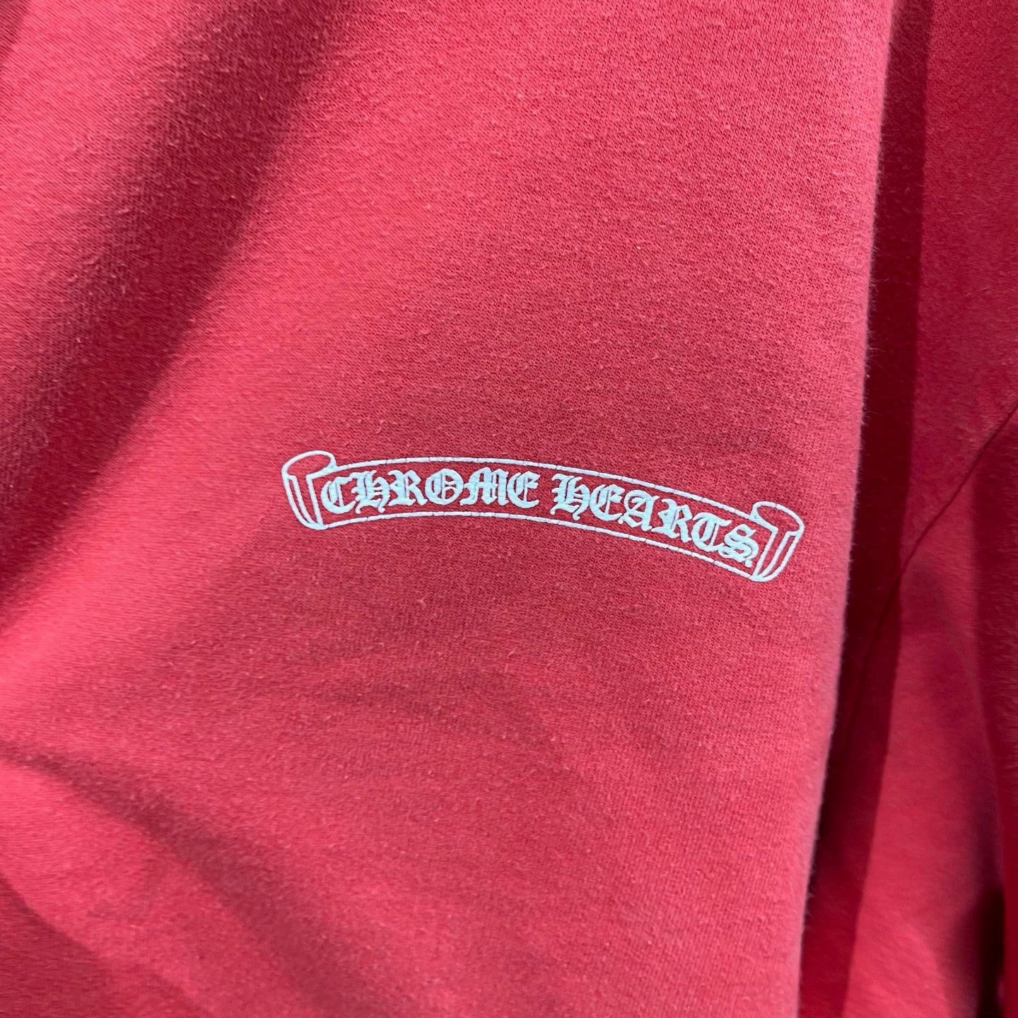 Chrome Hearts Chrome Hearts Red Scroll Print Hoodie XL 95New Size US XL / EU 56 / 4 - 4 Thumbnail