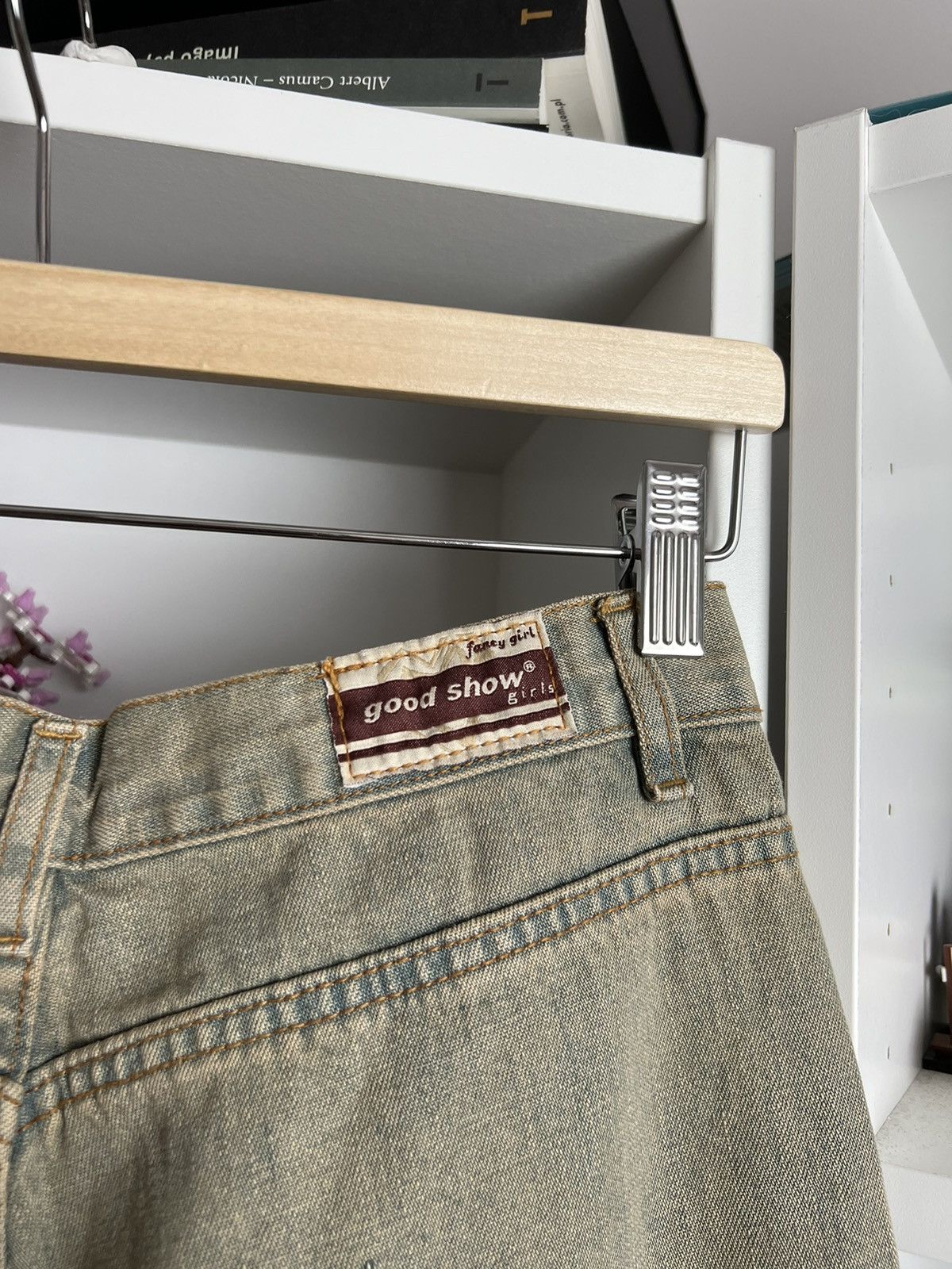 Japanese Brand Vintage Y2K wide leg flared denim pants 32 avantagarde Size 32" / US 10 / IT 46 - 4 Thumbnail