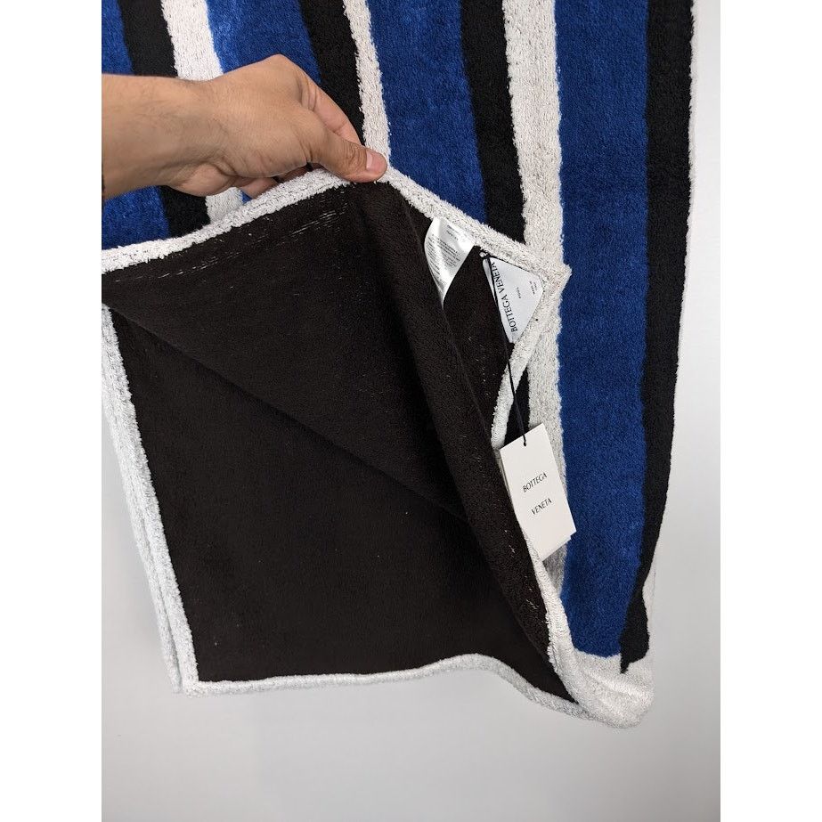Bottega Veneta o1rshd1 Size:OS / Beach Towel Stripe Print Cotton Terry Blue Size ONE SIZE - 18 Thumbnail