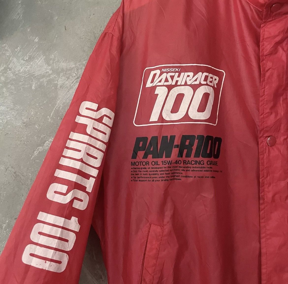 Sports Specialties × Vintage Vintage Racing Team Jacket Nisseki Japan Dash Racer 100 Red Size US L / EU 52-54 / 3 - 6 Thumbnail