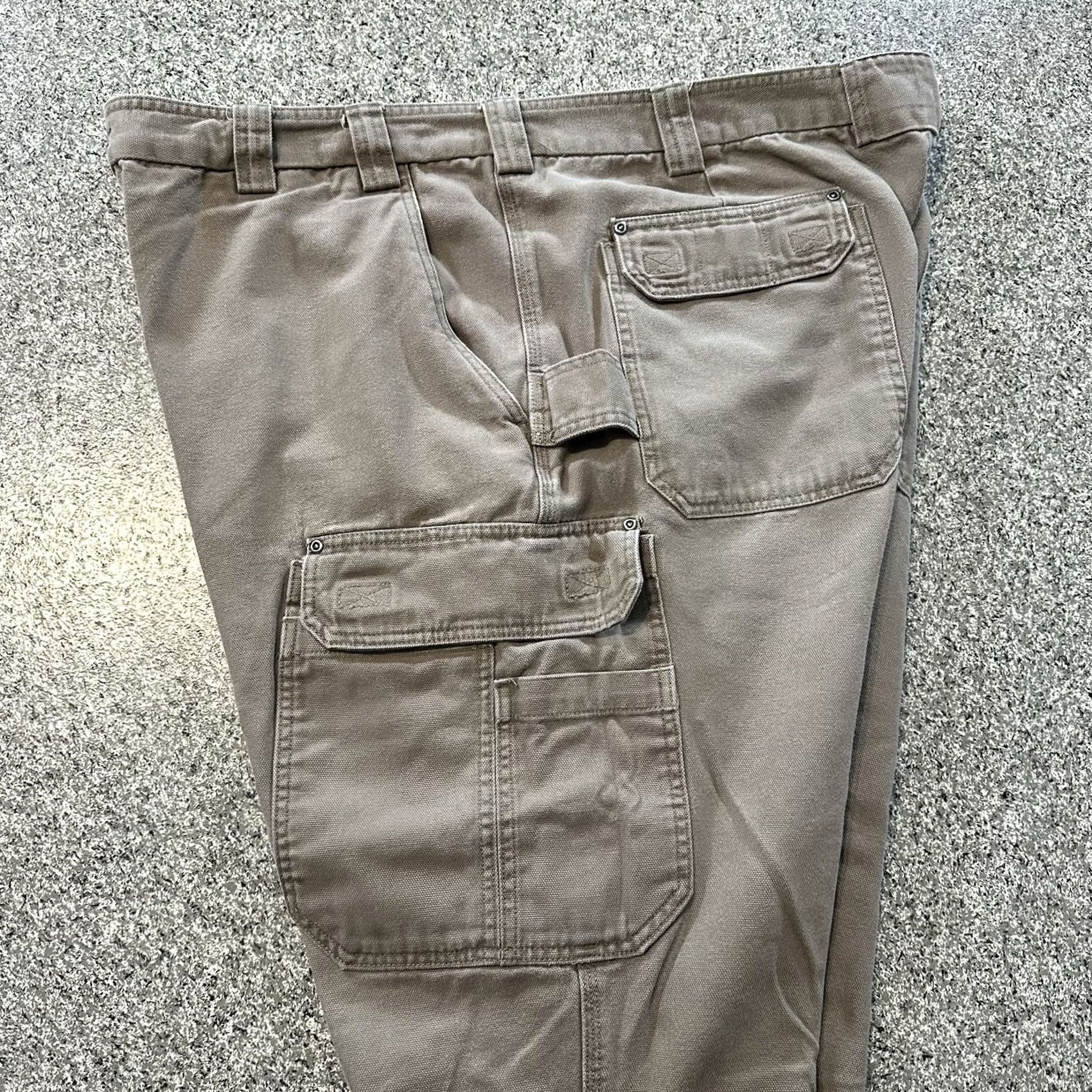 Vintage Duluth Cargo Pants Mens 46 Beiges Relaxed Canvas 5-Pocket Workwear Khaki Casual Pants Mens 46x30 (46x28) Size US 30 / EU 46 - 6 Thumbnail