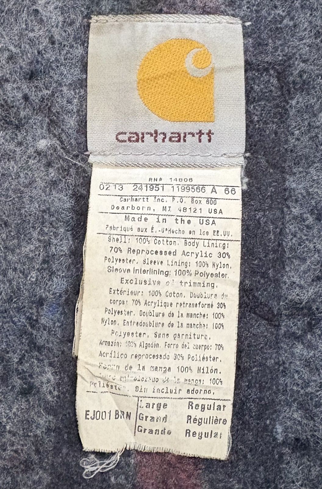 Carhartt Carhartt Detroit Jacket - Made in USA - EJ001 BRN Size US L / EU 52-54 / 3 - 4 Thumbnail