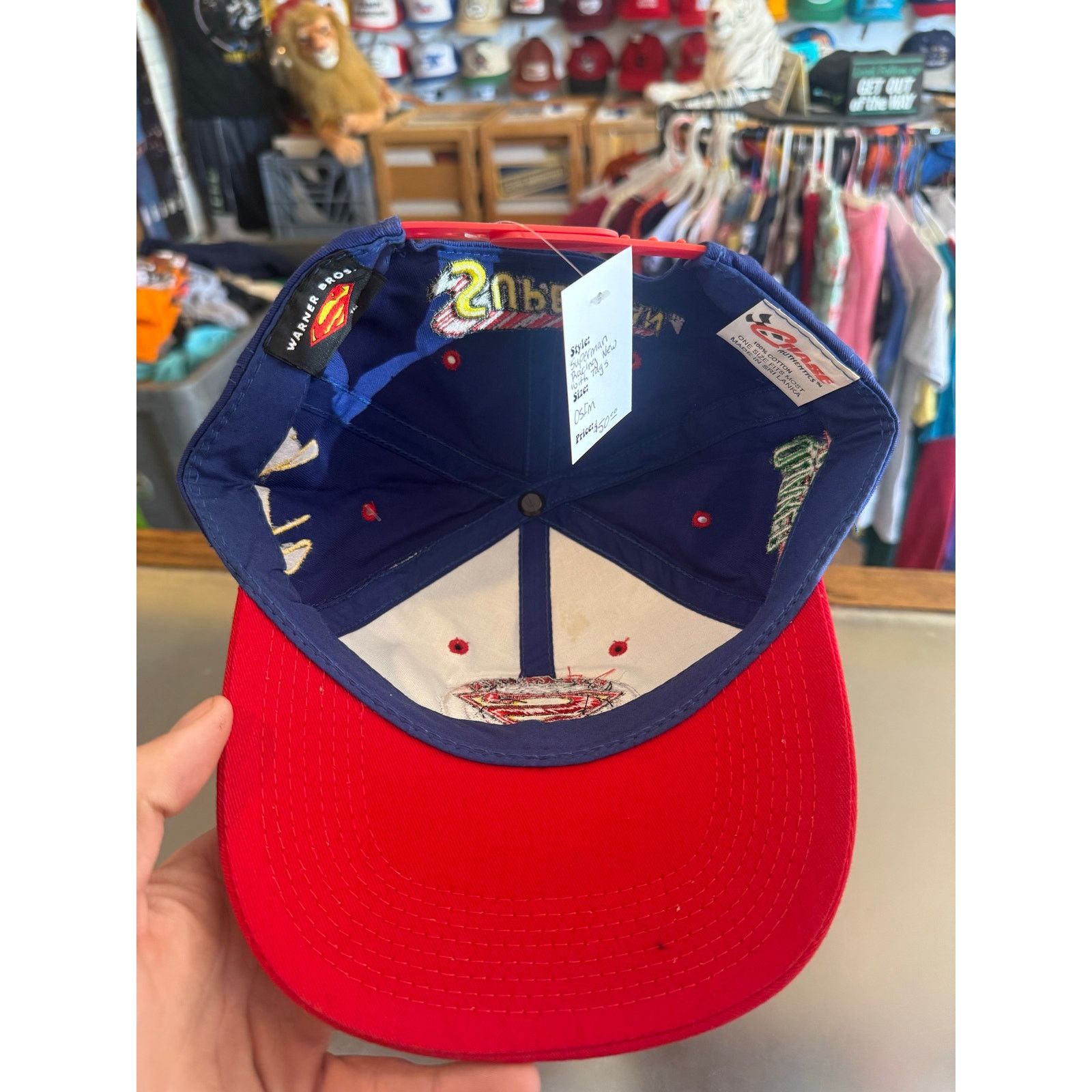 Chase Authentics Youth Superman Racing Quaker State Hat NWT Size ONE SIZE - 5 Thumbnail