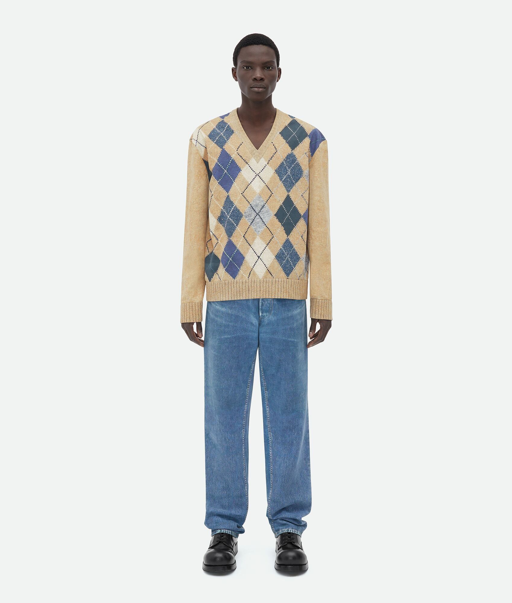 Bottega Veneta o1loc1c0125 738828 Printed Leather Jumper in Multicolor Size US M / EU 48-50 / 2 - 1 Thumbnail