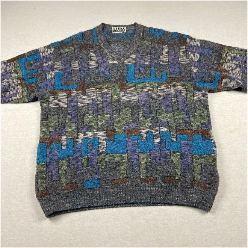Vintage Vintage ‘80s knitted sweater Size US L / EU 52-54 / 3 - 5 Thumbnail